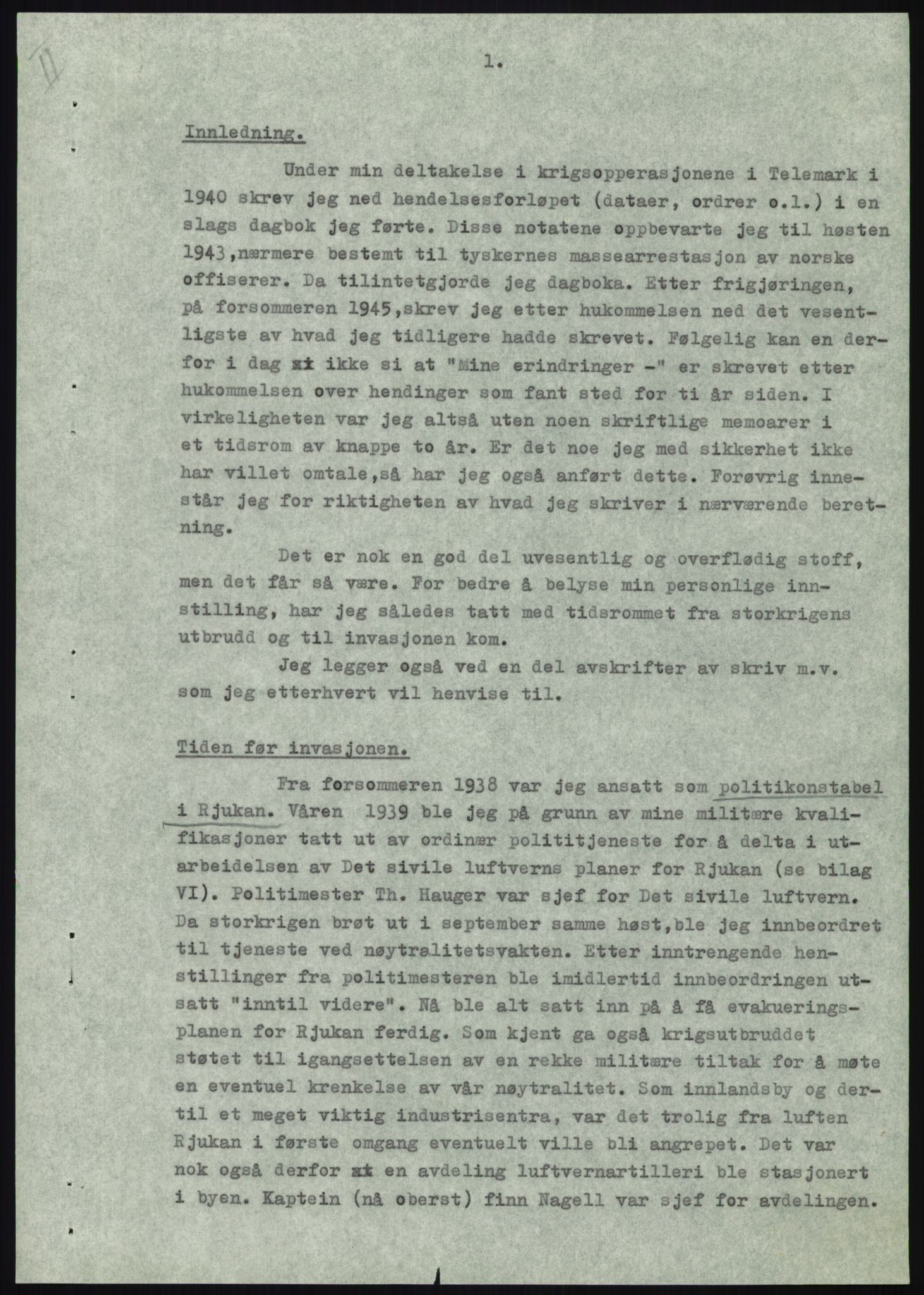 Forsvaret, Forsvarets krigshistoriske avdeling, AV/RA-RAFA-2017/Y/Yb/L0056: II-C-11-136-139  -  1. Divisjon, 1940-1957, s. 1330