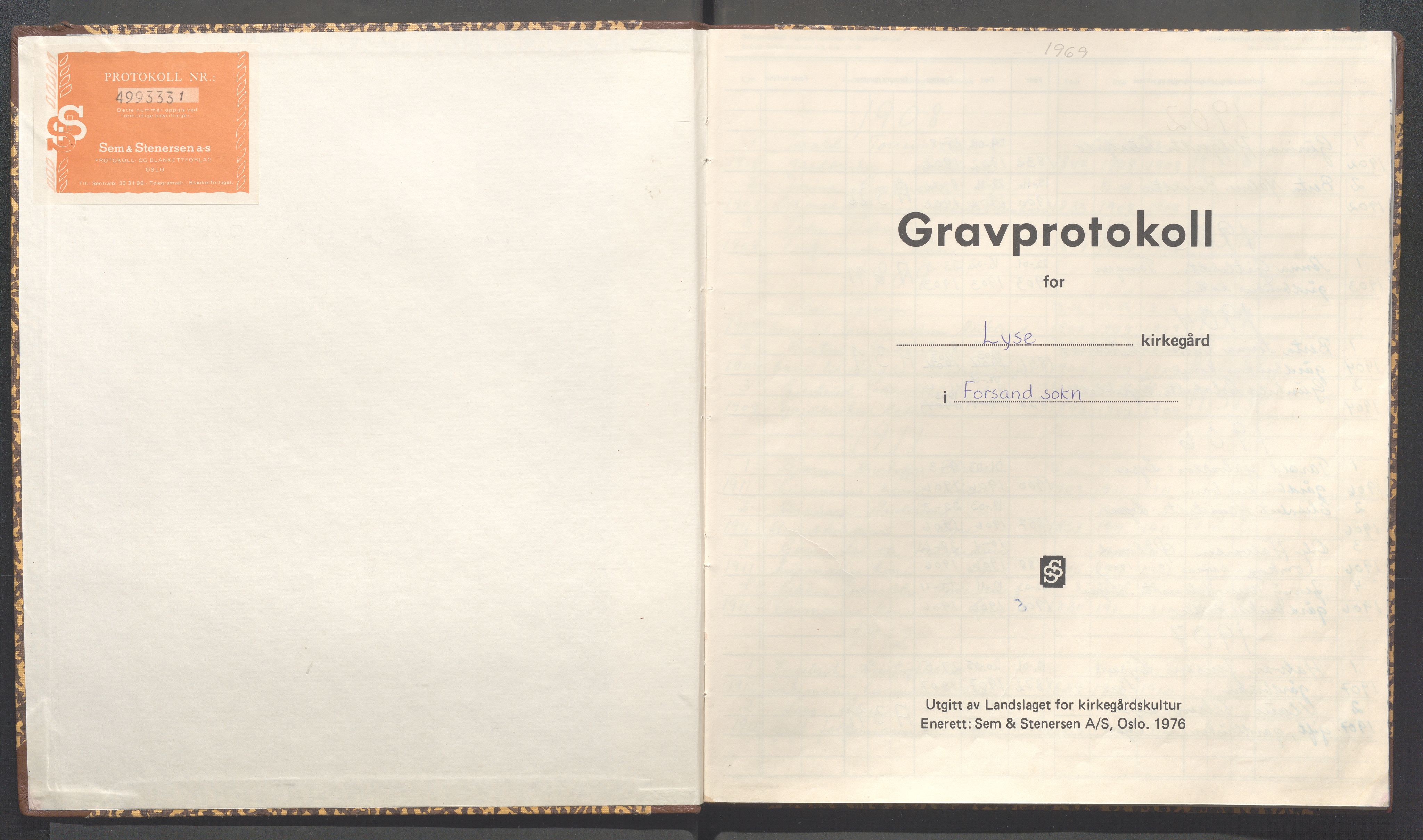 Forsand kommune - Menighetsråd, IKAR/A-1228/F/Fb/L0003: Gravprotokoll, 1902-2015