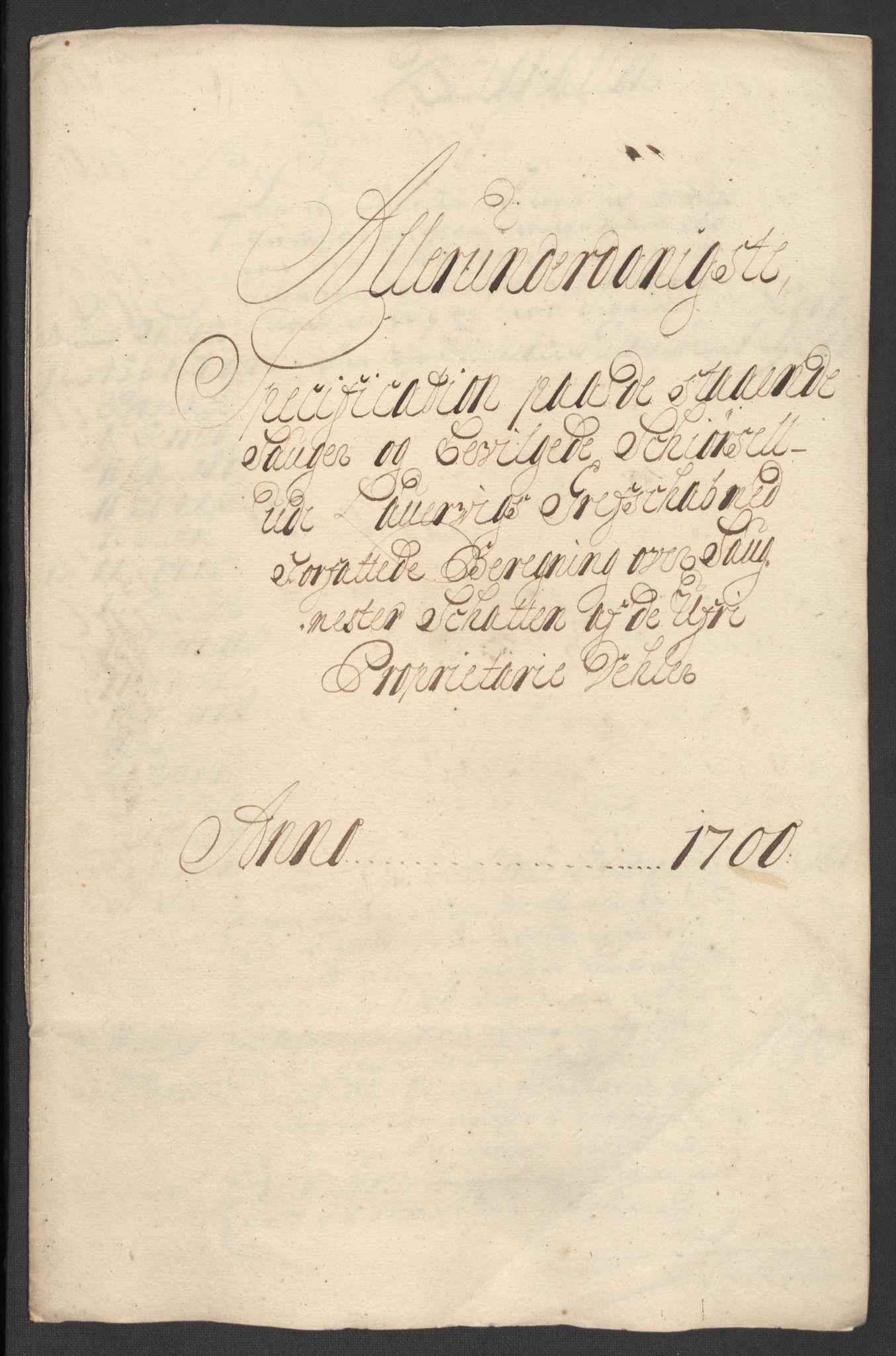 Rentekammeret inntil 1814, Reviderte regnskaper, Fogderegnskap, RA/EA-4092/R33/L1976: Fogderegnskap Larvik grevskap, 1698-1701, s. 221