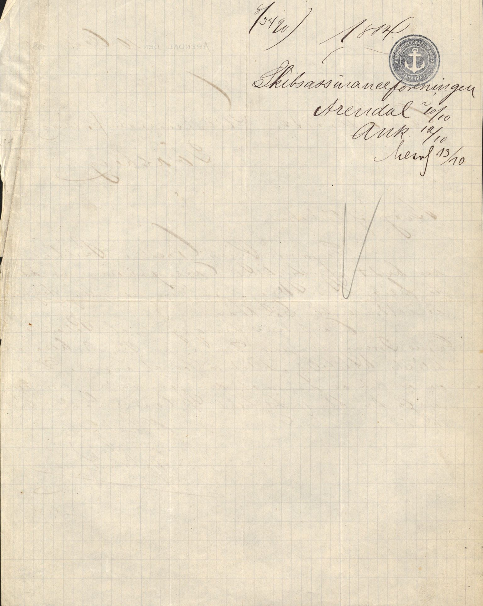 Pa 63 - Østlandske skibsassuranceforening, VEMU/A-1079/G/Ga/L0016/0002: Havaridokumenter / Brage, Frithof, Galis, Glencairn, Flink, 1883, s. 3