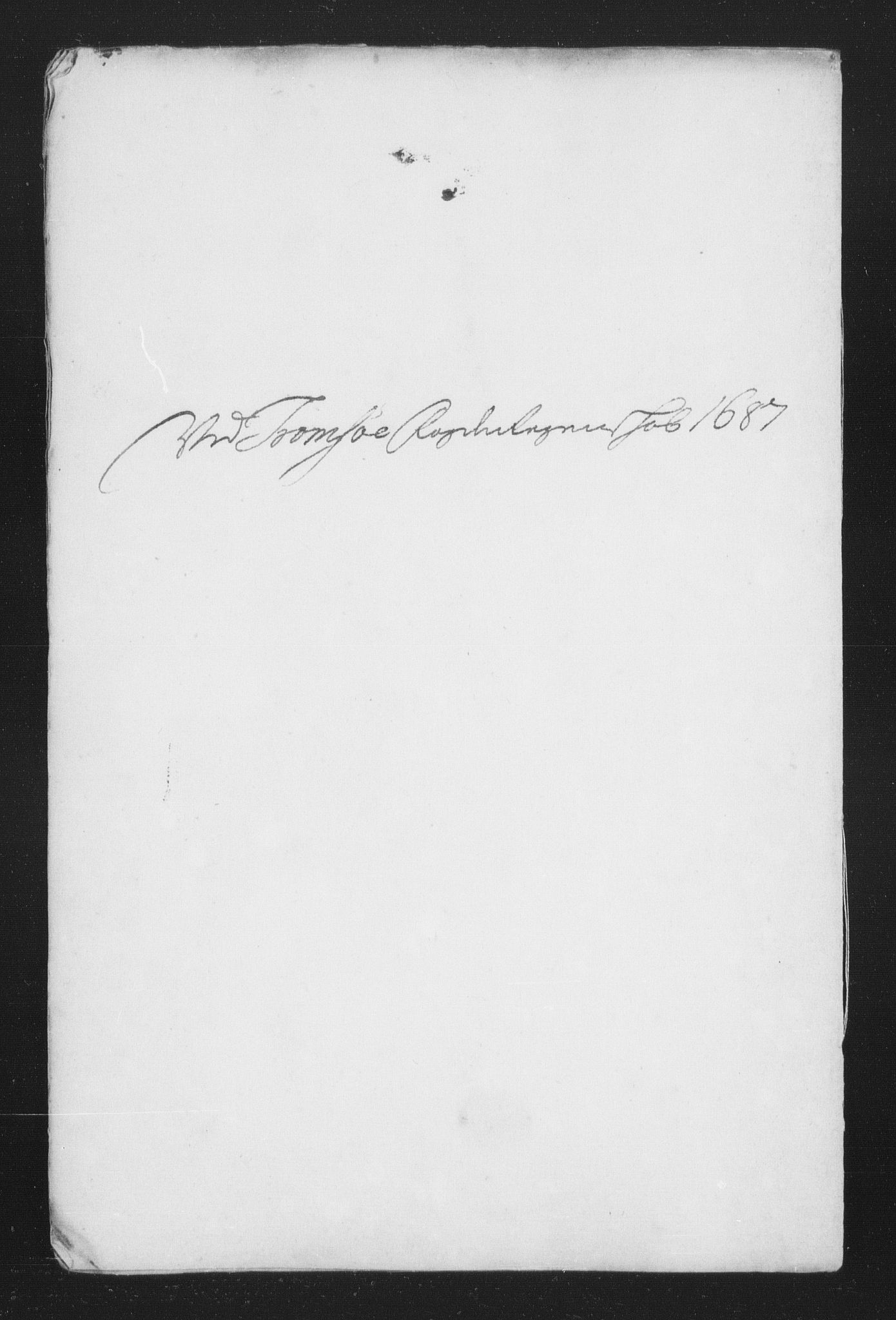 Rentekammeret inntil 1814, Reviderte regnskaper, Stiftamtstueregnskaper, Trondheim stiftamt og Nordland amt, AV/RA-EA-6044/R/Rh/L0010: Nordland amt, 1687