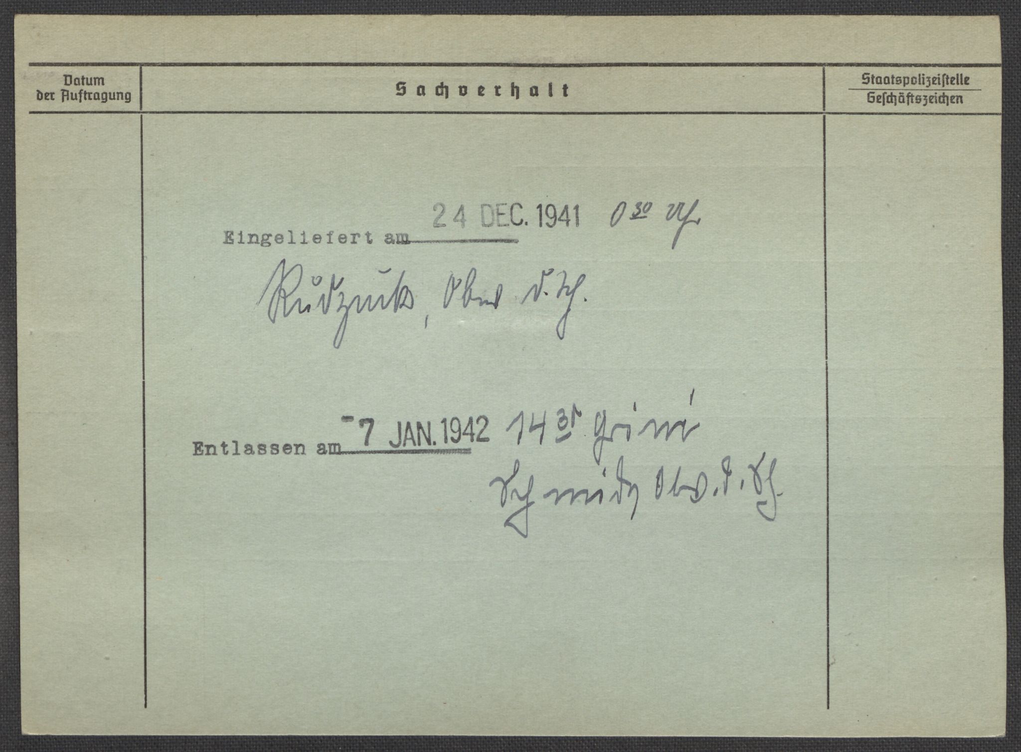 Befehlshaber der Sicherheitspolizei und des SD, RA/RAFA-5969/E/Ea/Eaa/L0010: Register over norske fanger i Møllergata 19: Sø-Å, 1940-1945, s. 495