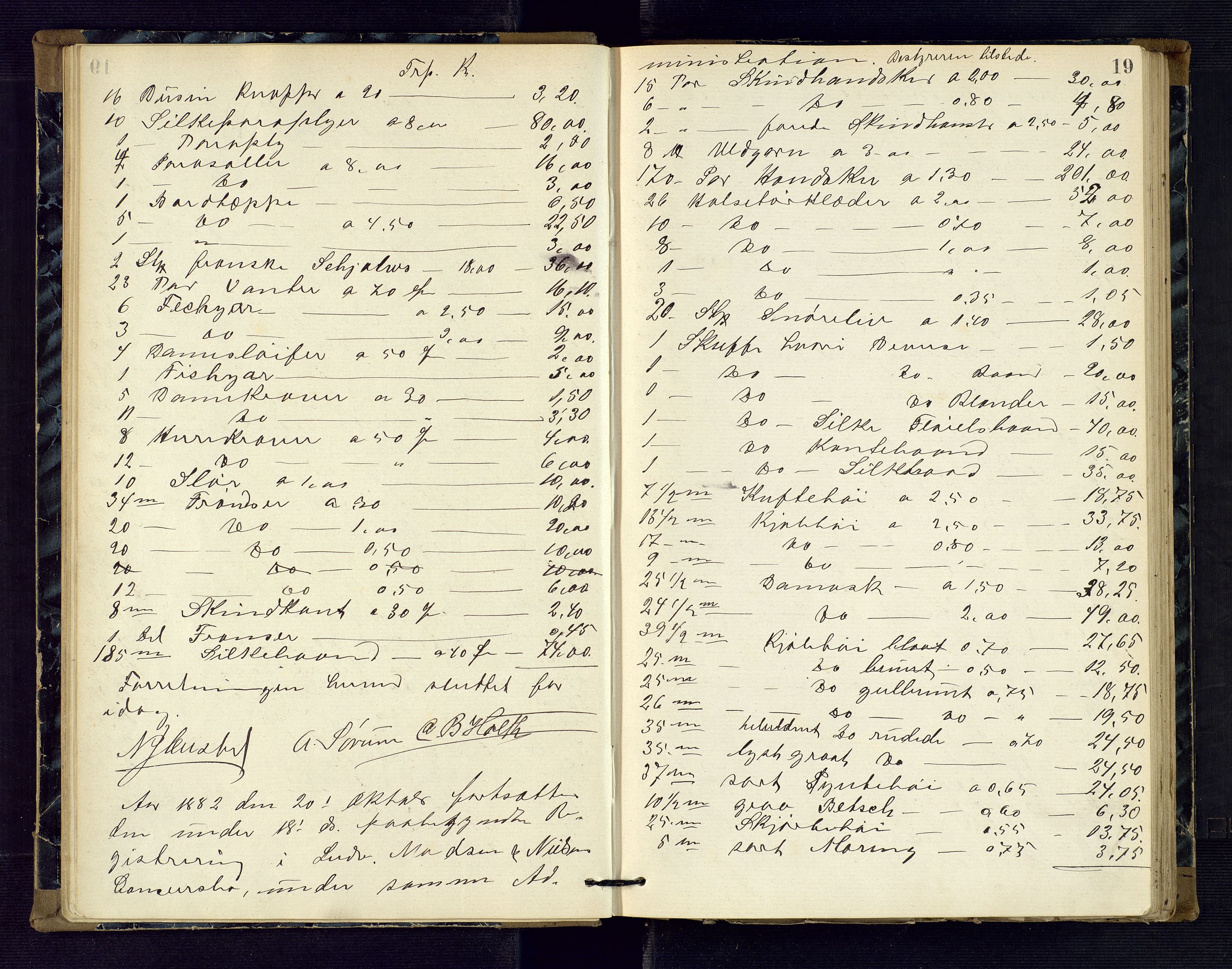 Risør byfogd, AV/SAK-1222-0005/H/Hc/L0004: Skifteprotokoll nr. 3B, 1882-1886, s. 19