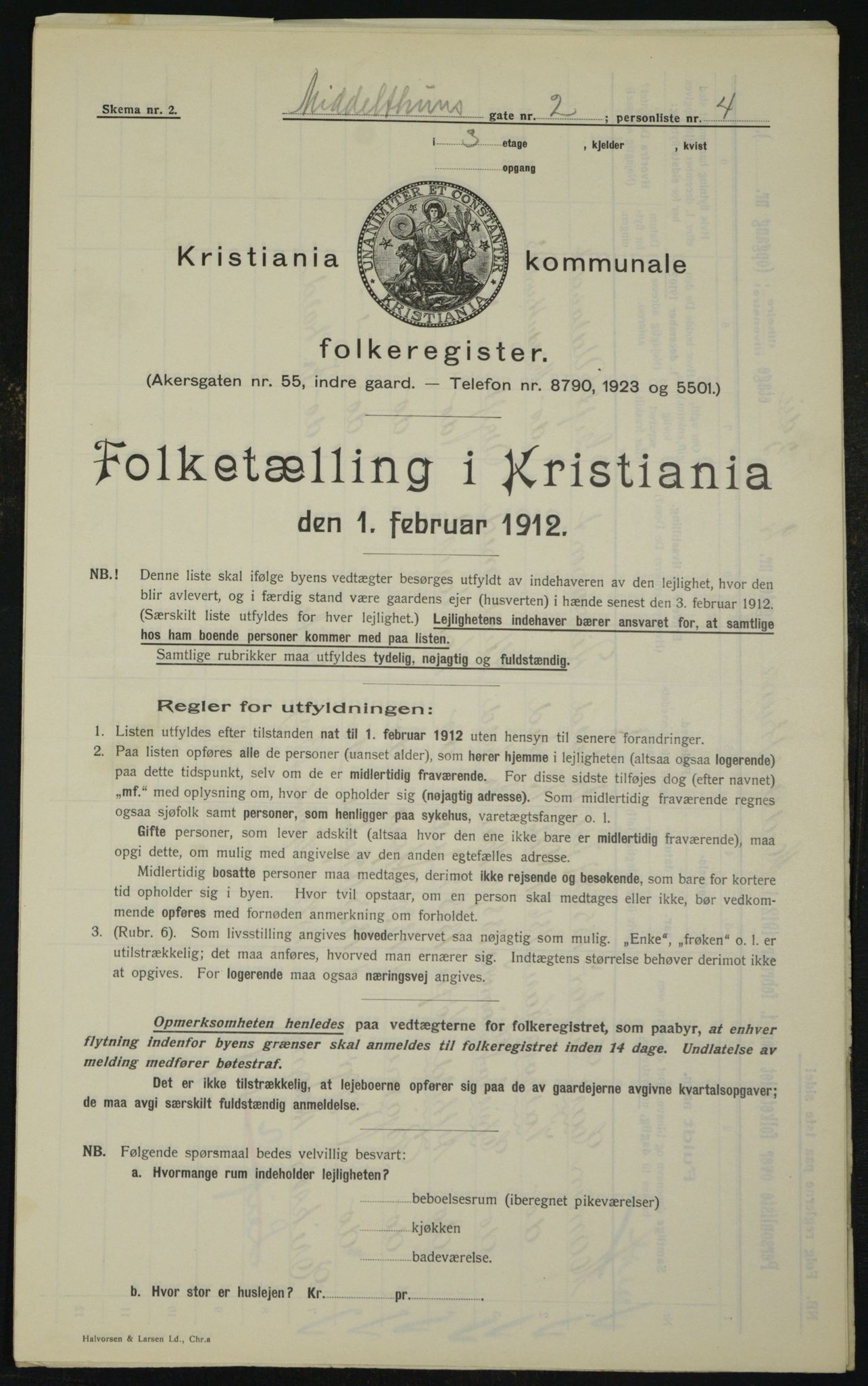 OBA, Kommunal folketelling 1.2.1912 for Kristiania, 1912, s. 65821