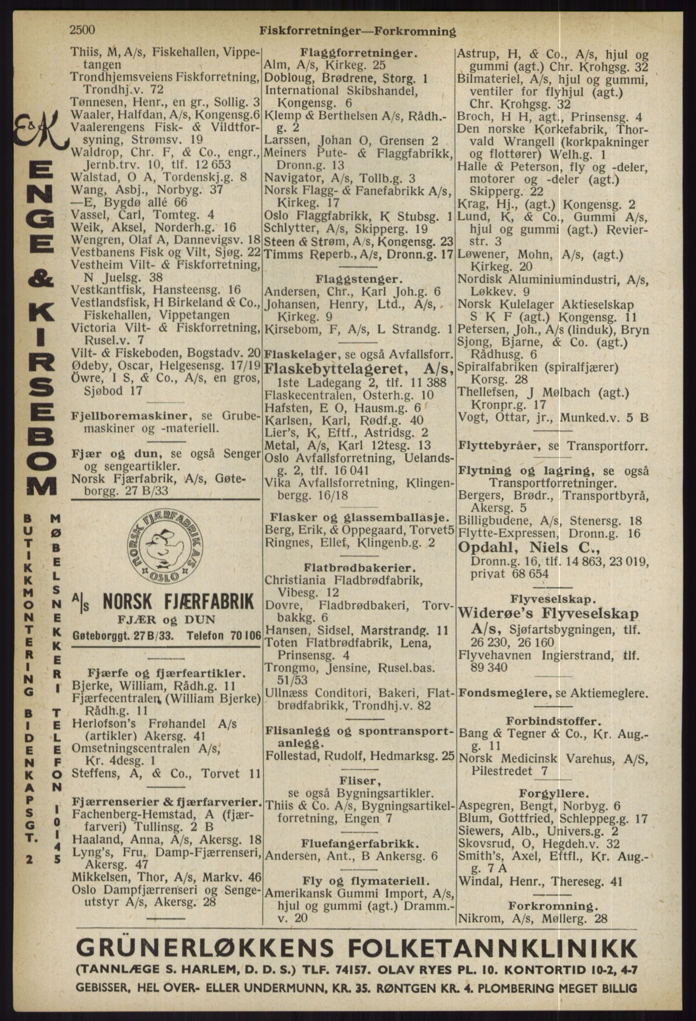 Kristiania/Oslo adressebok, PUBL/-, 1936, s. 2500
