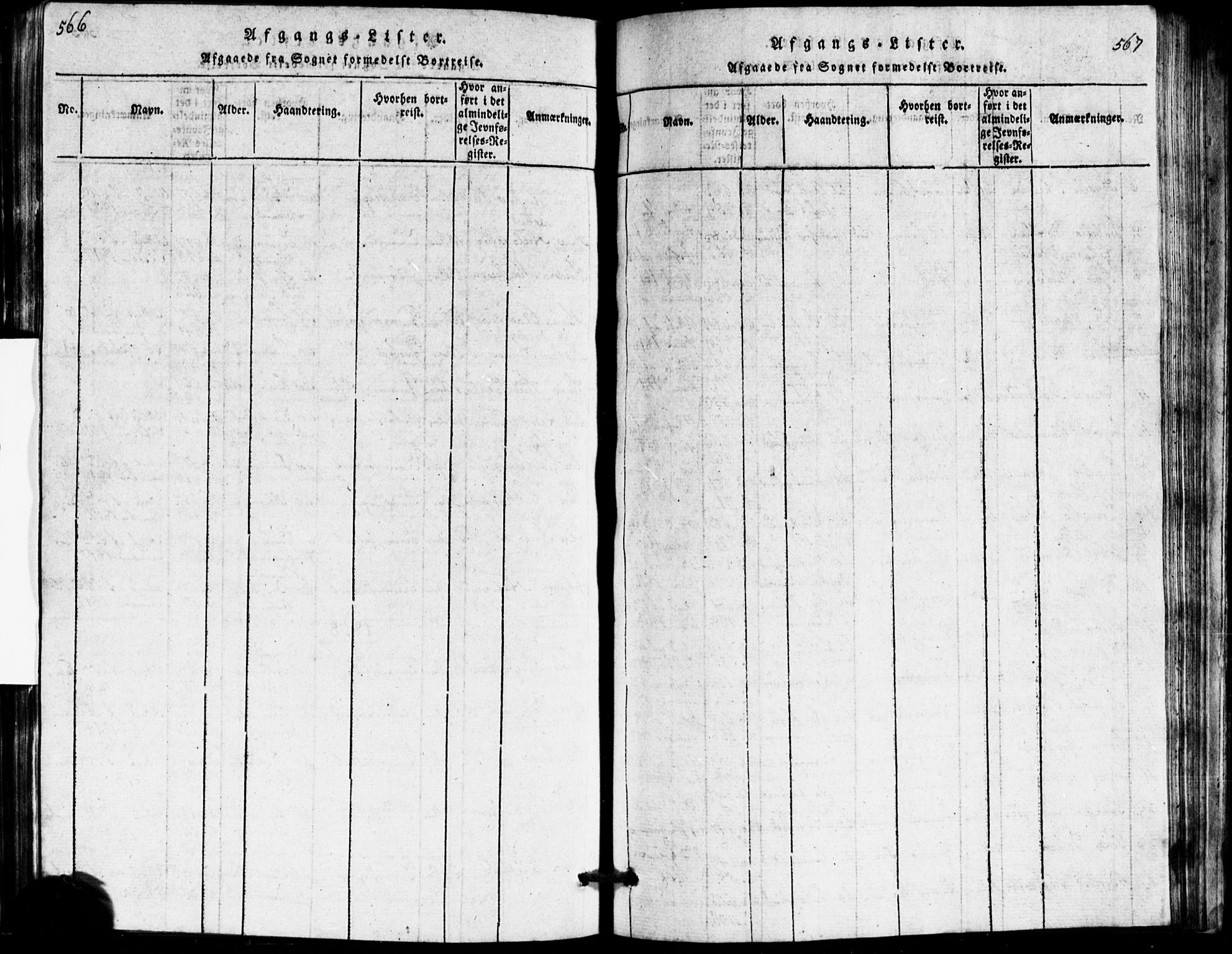 Idd prestekontor Kirkebøker, AV/SAO-A-10911/G/Ga/L0001: Klokkerbok nr. I 1, 1815-1826, s. 566-567