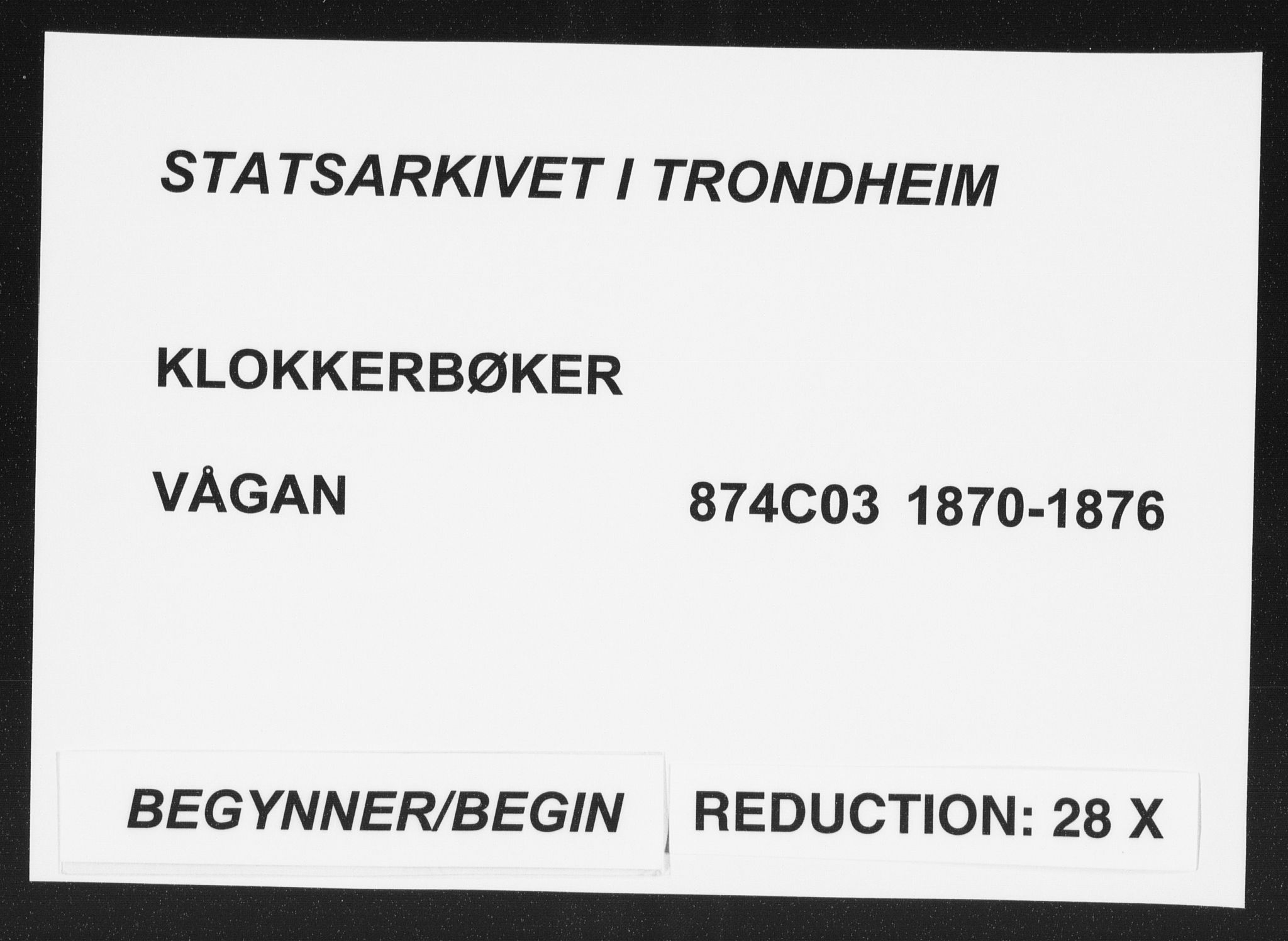 Ministerialprotokoller, klokkerbøker og fødselsregistre - Nordland, AV/SAT-A-1459/874/L1074: Klokkerbok nr. 874C03, 1870-1876