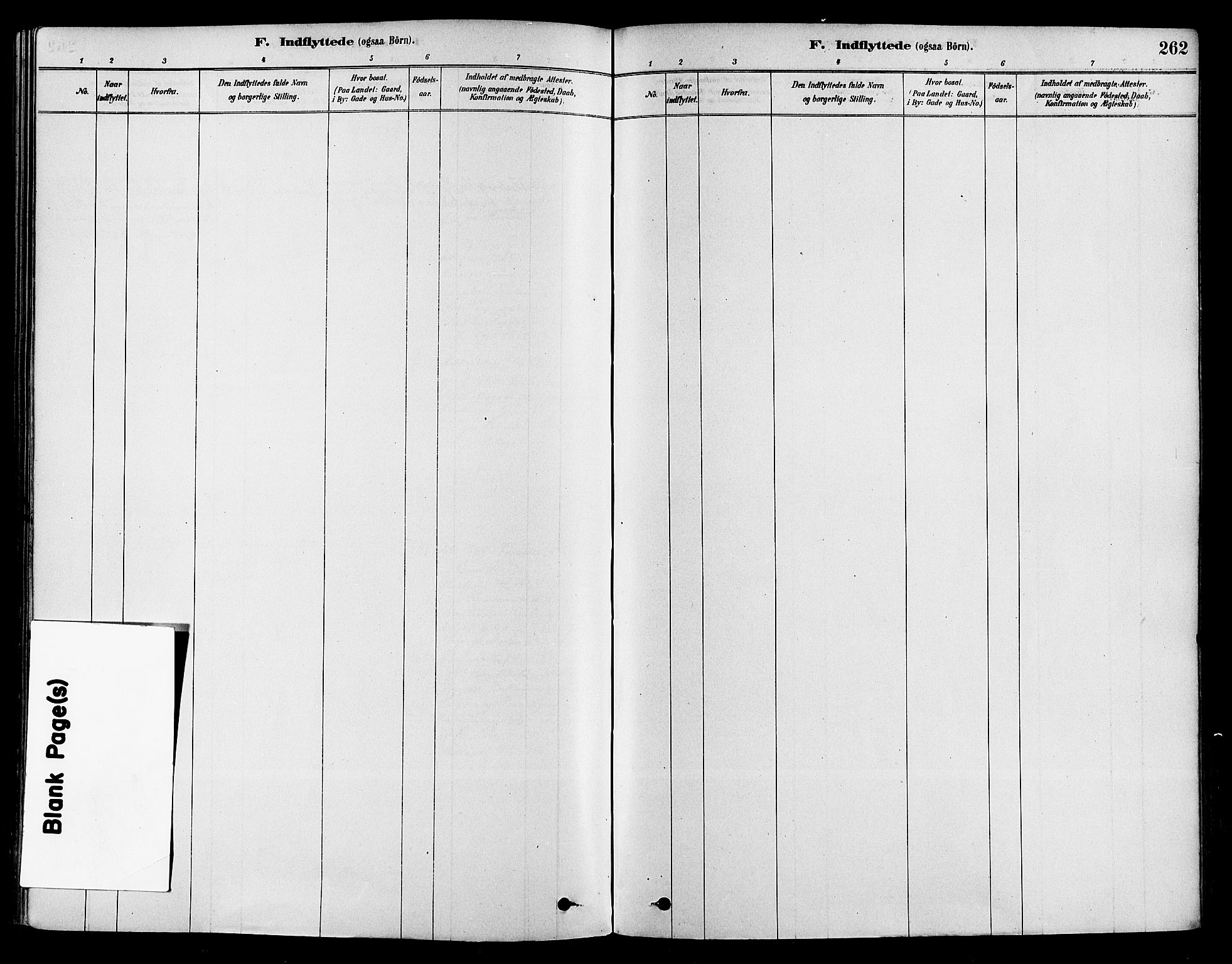 Sigdal kirkebøker, SAKO/A-245/F/Fa/L0011: Ministerialbok nr. I 11, 1879-1887, s. 262