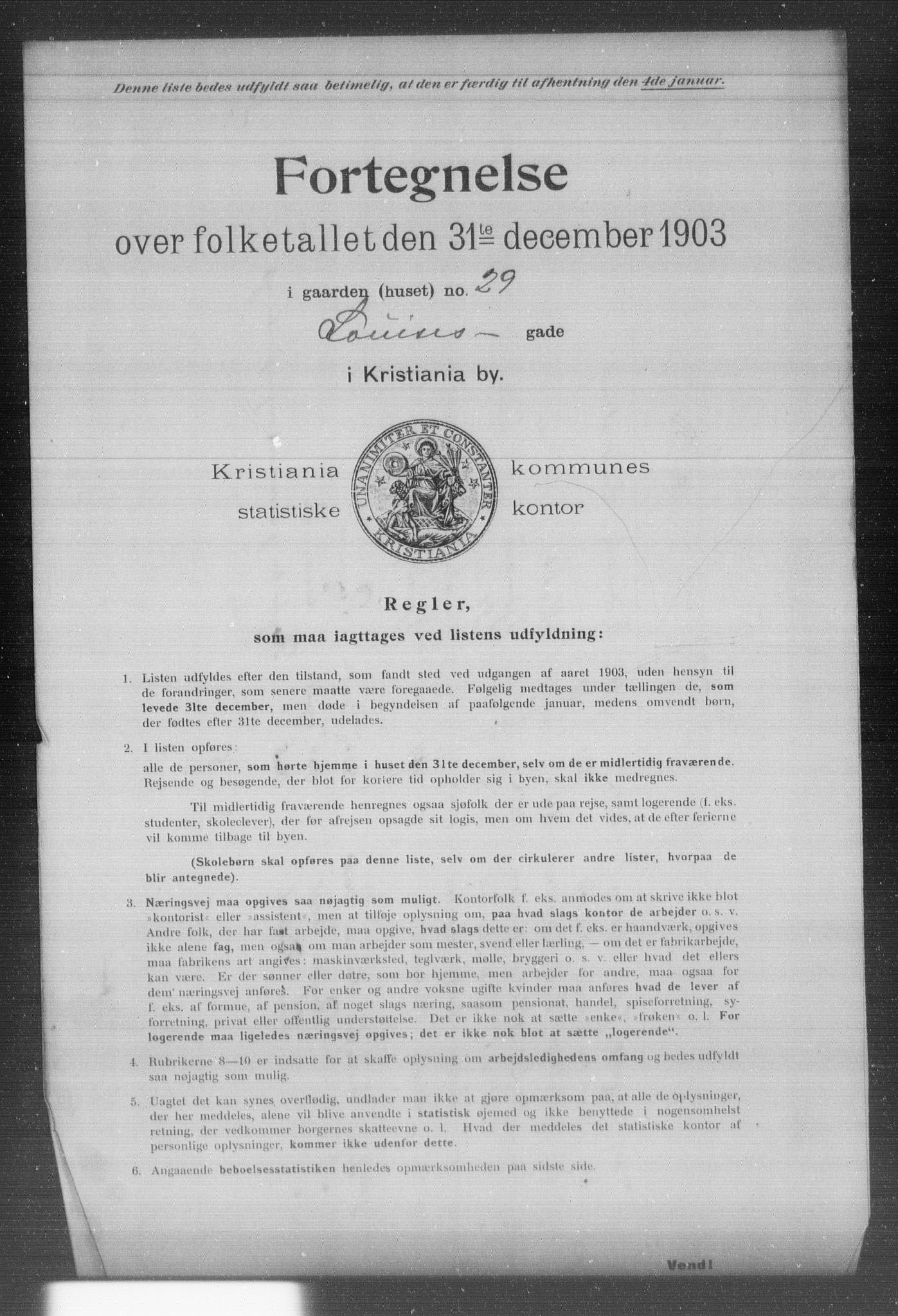 OBA, Kommunal folketelling 31.12.1903 for Kristiania kjøpstad, 1903, s. 11530