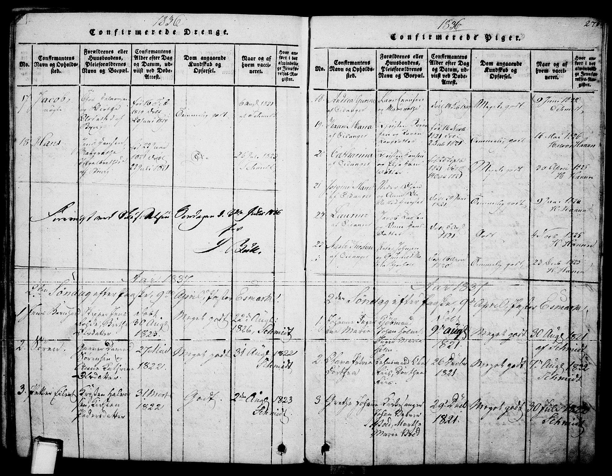 Brevik kirkebøker, AV/SAKO-A-255/F/Fa/L0004: Ministerialbok nr. 4, 1814-1846, s. 271