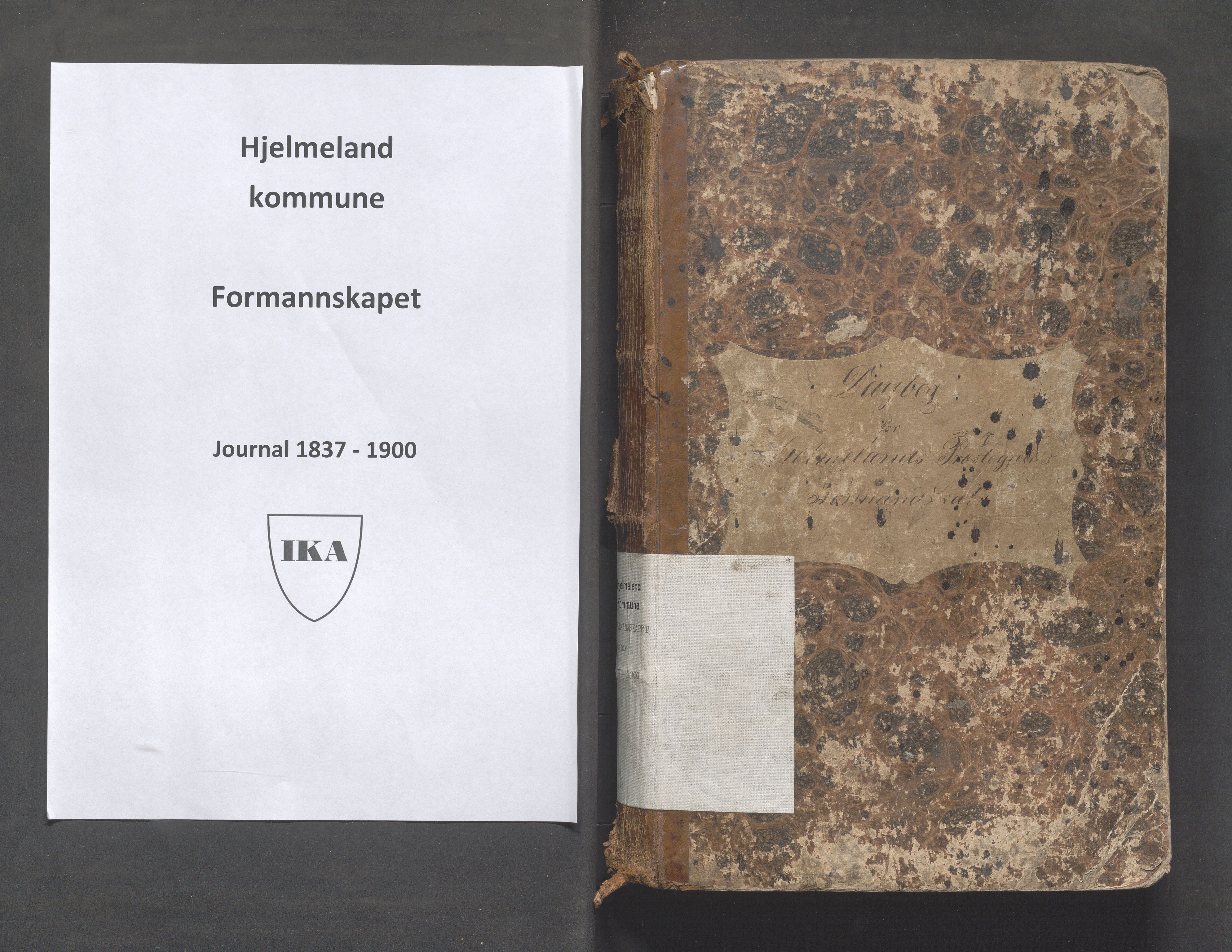 Hjelmeland kommune - Formannskapet, IKAR/K-102522/C/L0001: Journal, 1837-1900
