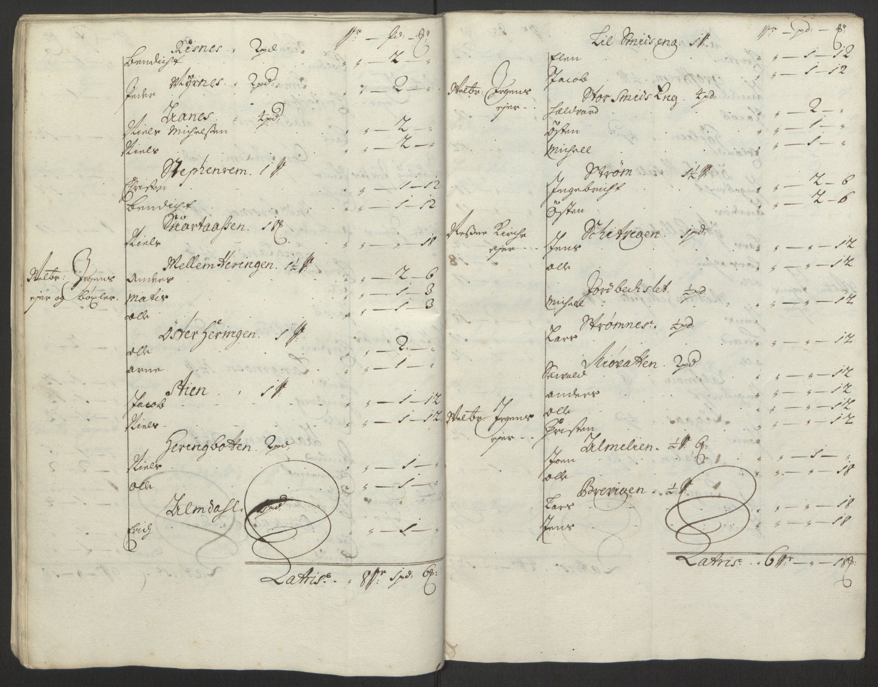 Rentekammeret inntil 1814, Reviderte regnskaper, Fogderegnskap, RA/EA-4092/R65/L4505: Fogderegnskap Helgeland, 1693-1696, s. 319