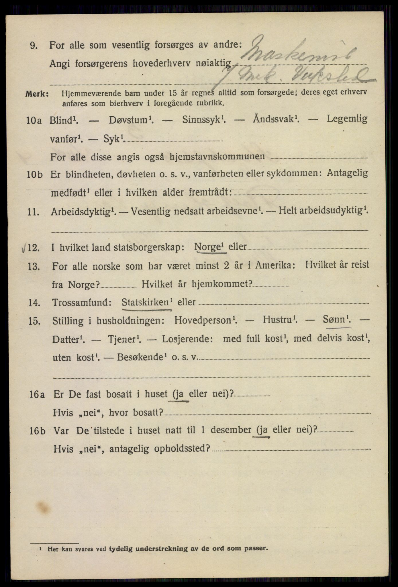 SAO, Folketelling 1920 for 0301 Kristiania kjøpstad, 1920, s. 544020