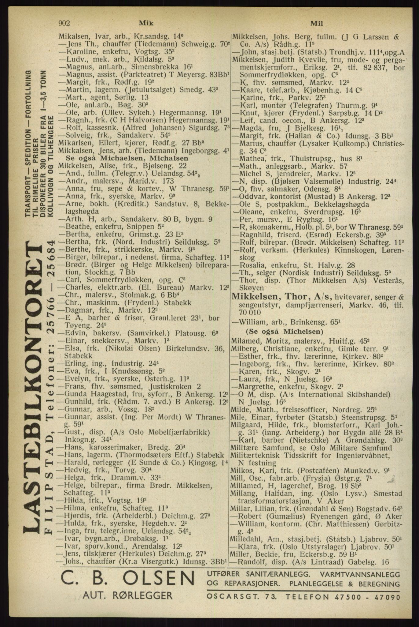Kristiania/Oslo adressebok, PUBL/-, 1933, s. 902