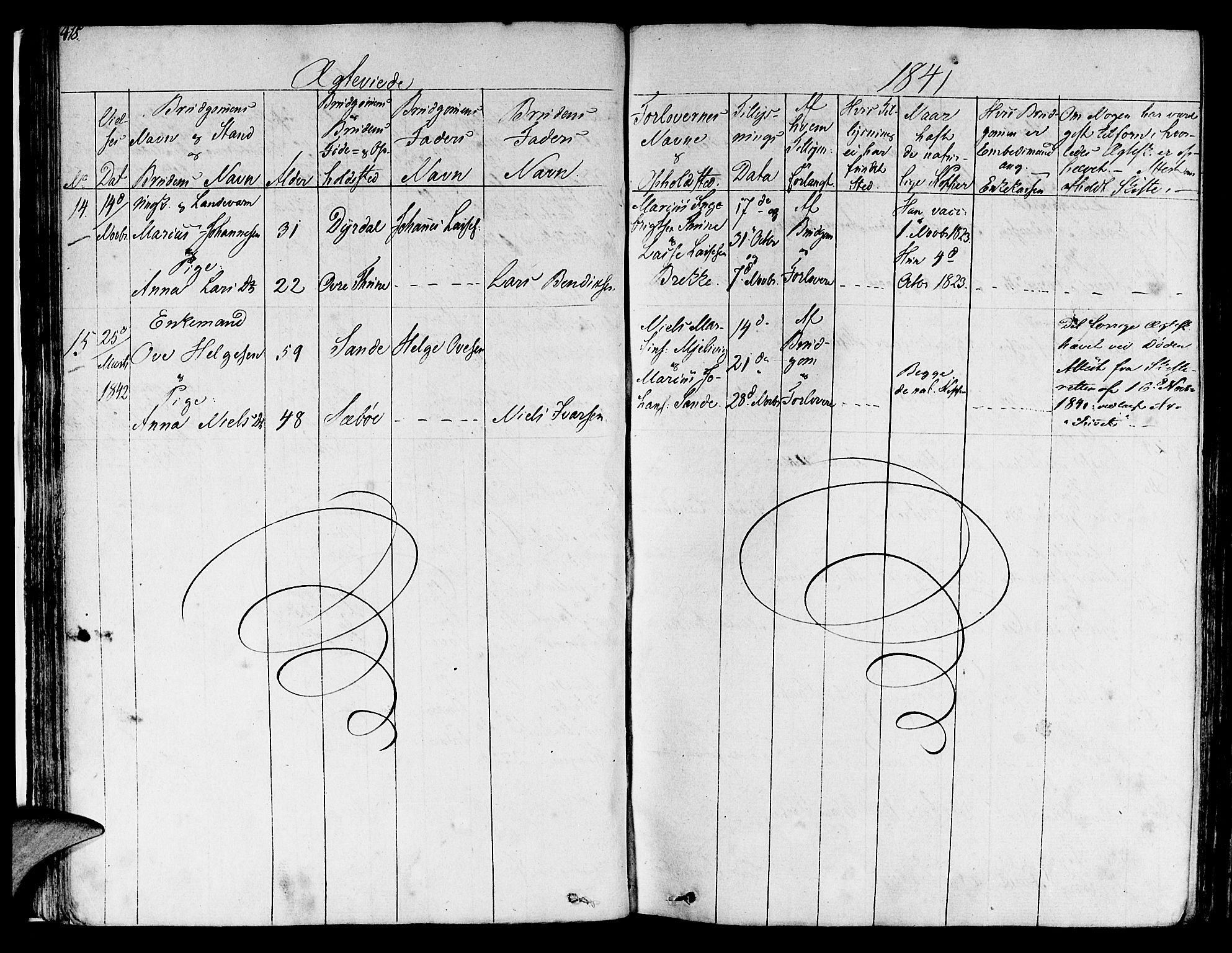 Lavik sokneprestembete, AV/SAB-A-80901: Ministerialbok nr. A 2II, 1821-1842, s. 418