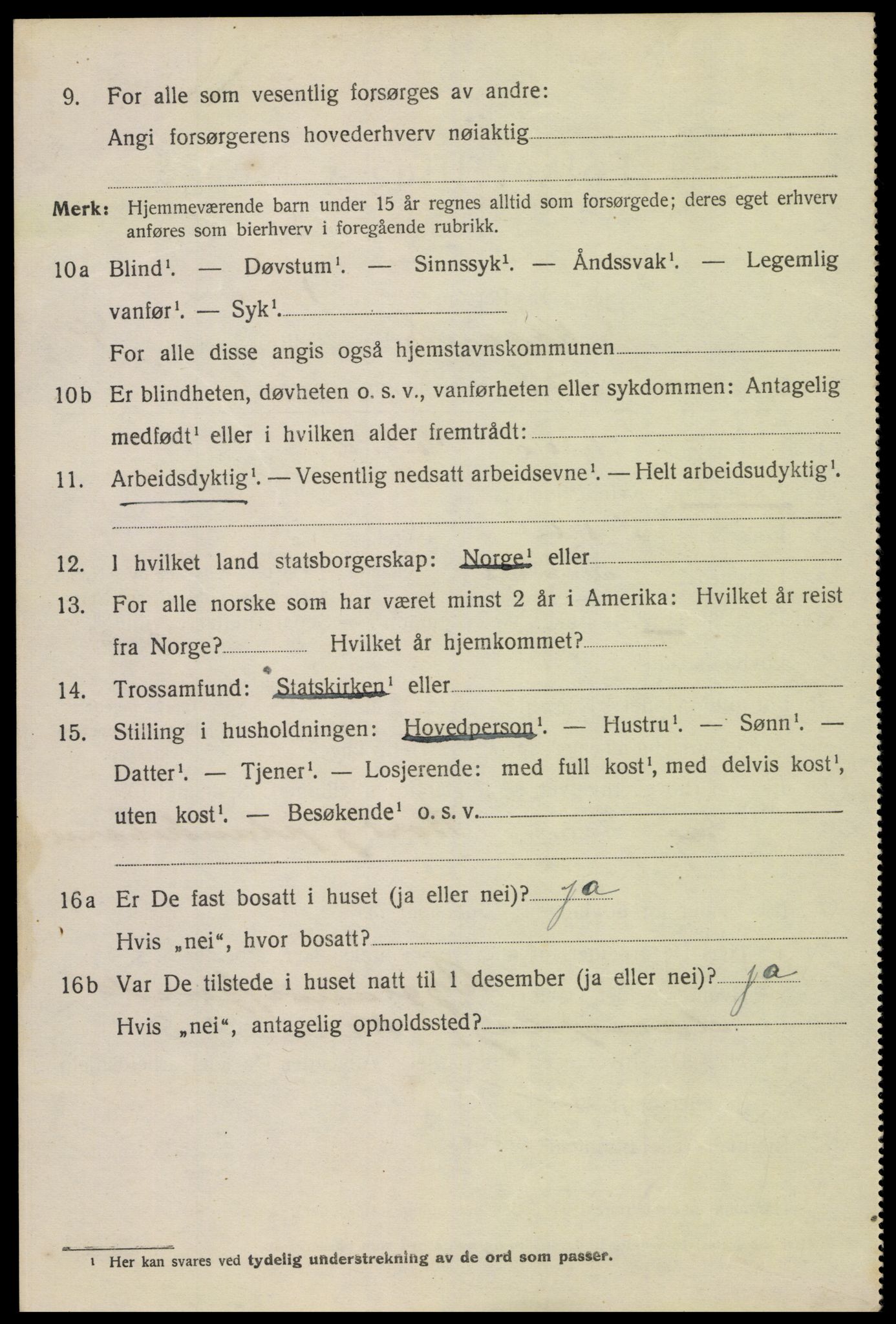 SAK, Folketelling 1920 for 1001 Kristiansand kjøpstad, 1920, s. 16494