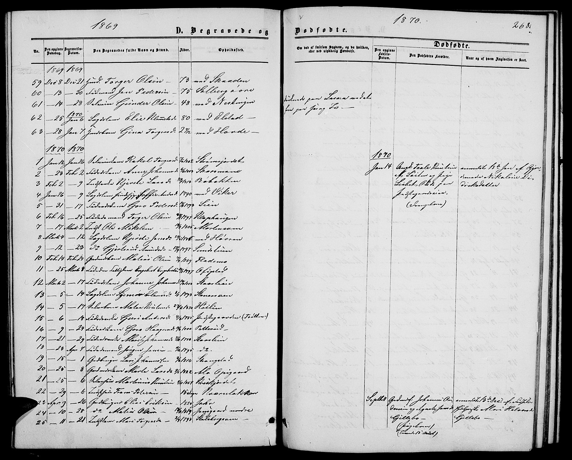 Øyer prestekontor, AV/SAH-PREST-084/H/Ha/Hab/L0001: Klokkerbok nr. 1, 1863-1877, s. 268