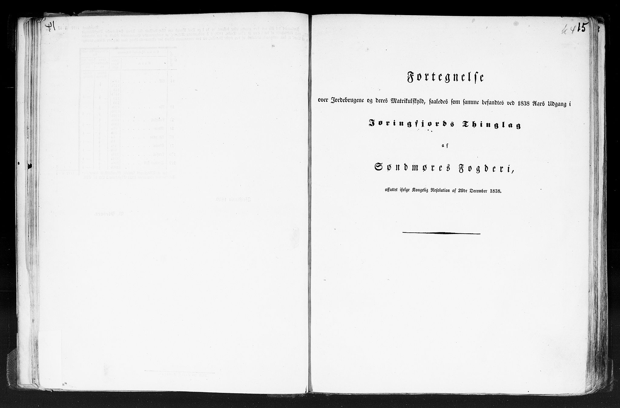 Rygh, RA/PA-0034/F/Fb/L0013: Matrikkelen for 1838 - Romsdal amt (Møre og Romsdal fylke), 1838, s. 15a