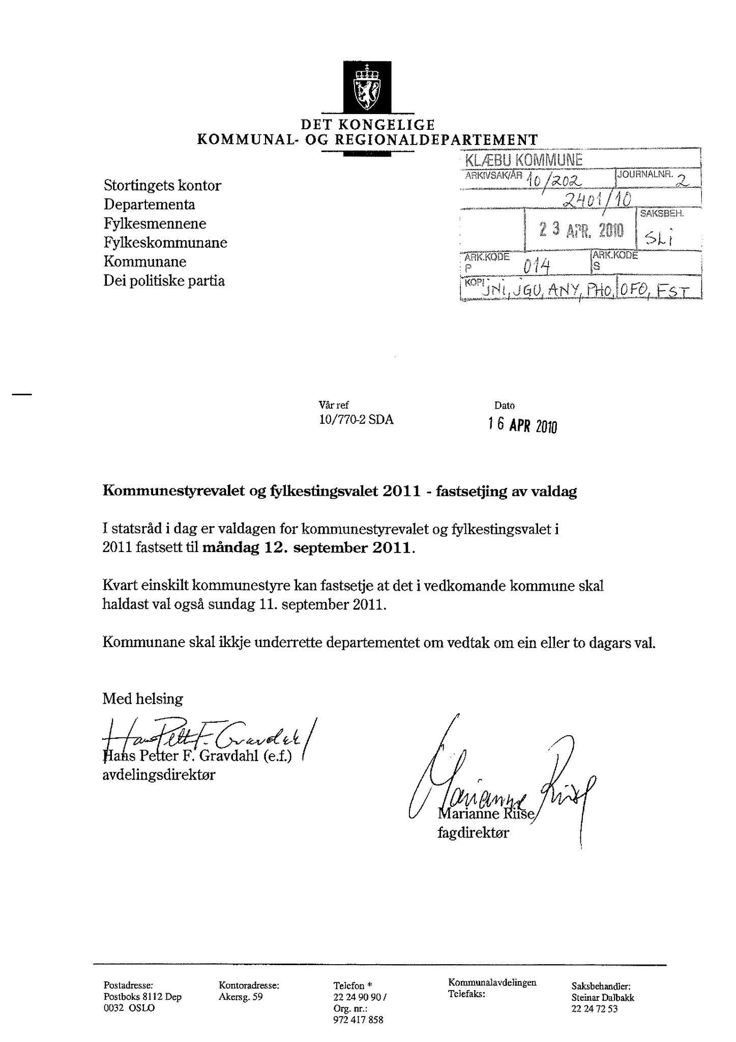 Klæbu Kommune, TRKO/KK/02-FS/L003: Formannsskapet - Møtedokumenter, 2010, s. 826