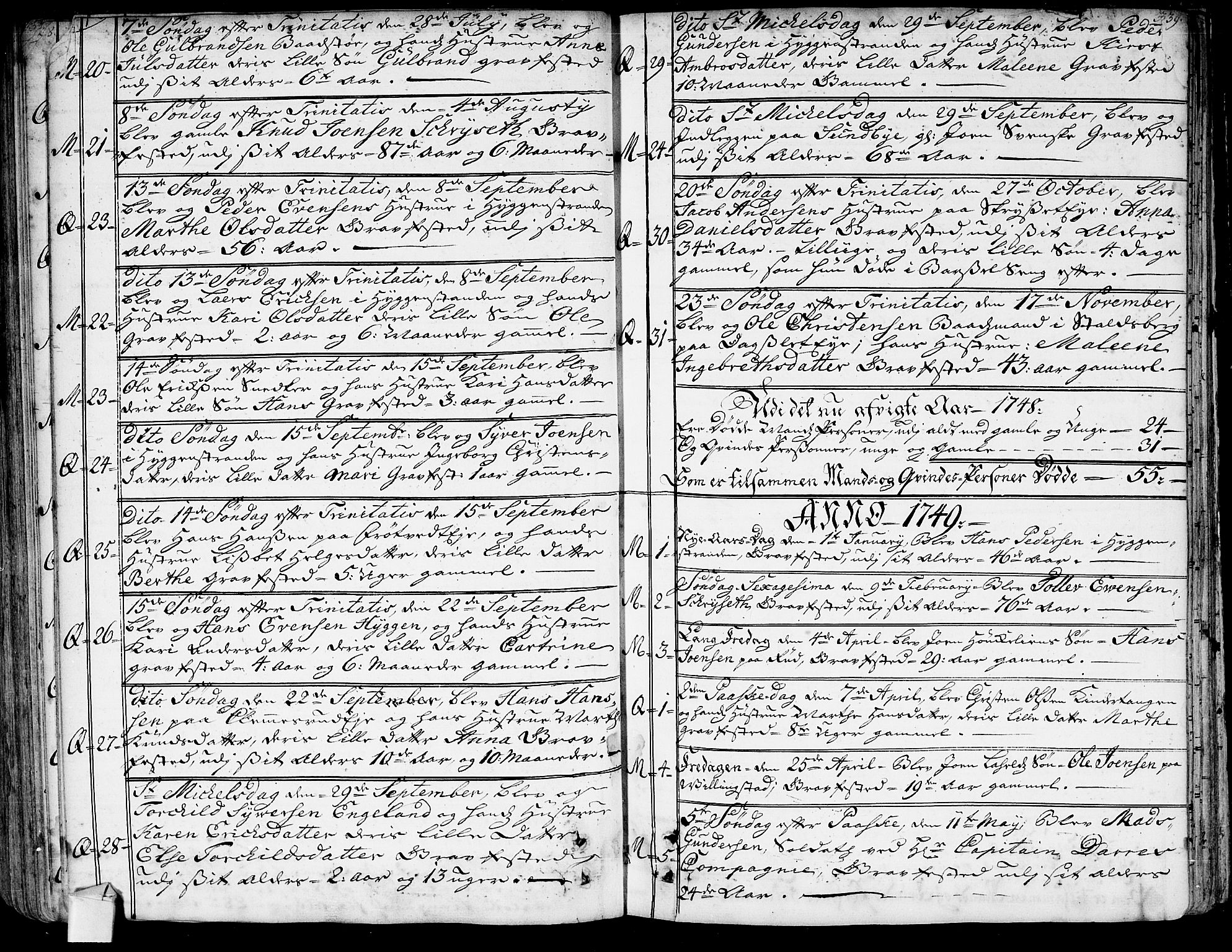 Røyken kirkebøker, AV/SAKO-A-241/G/Ga/L0001: Klokkerbok nr. 1, 1740-1768, s. 336-337