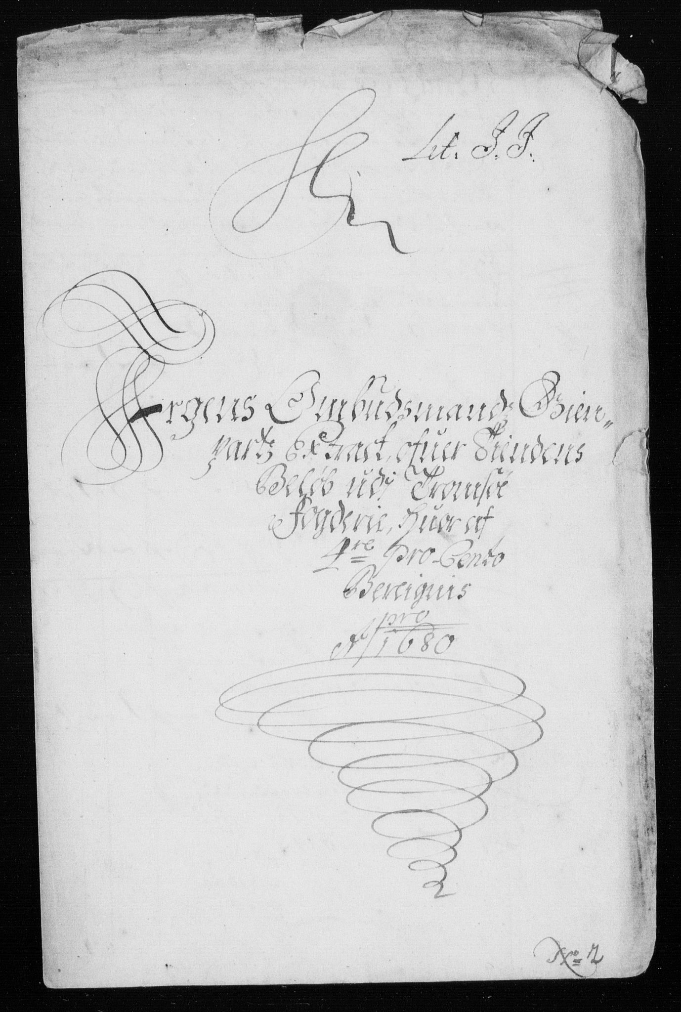 Rentekammeret inntil 1814, Reviderte regnskaper, Stiftamtstueregnskaper, Trondheim stiftamt og Nordland amt, AV/RA-EA-6044/R/Rh/L0007: Nordland amt, 1680