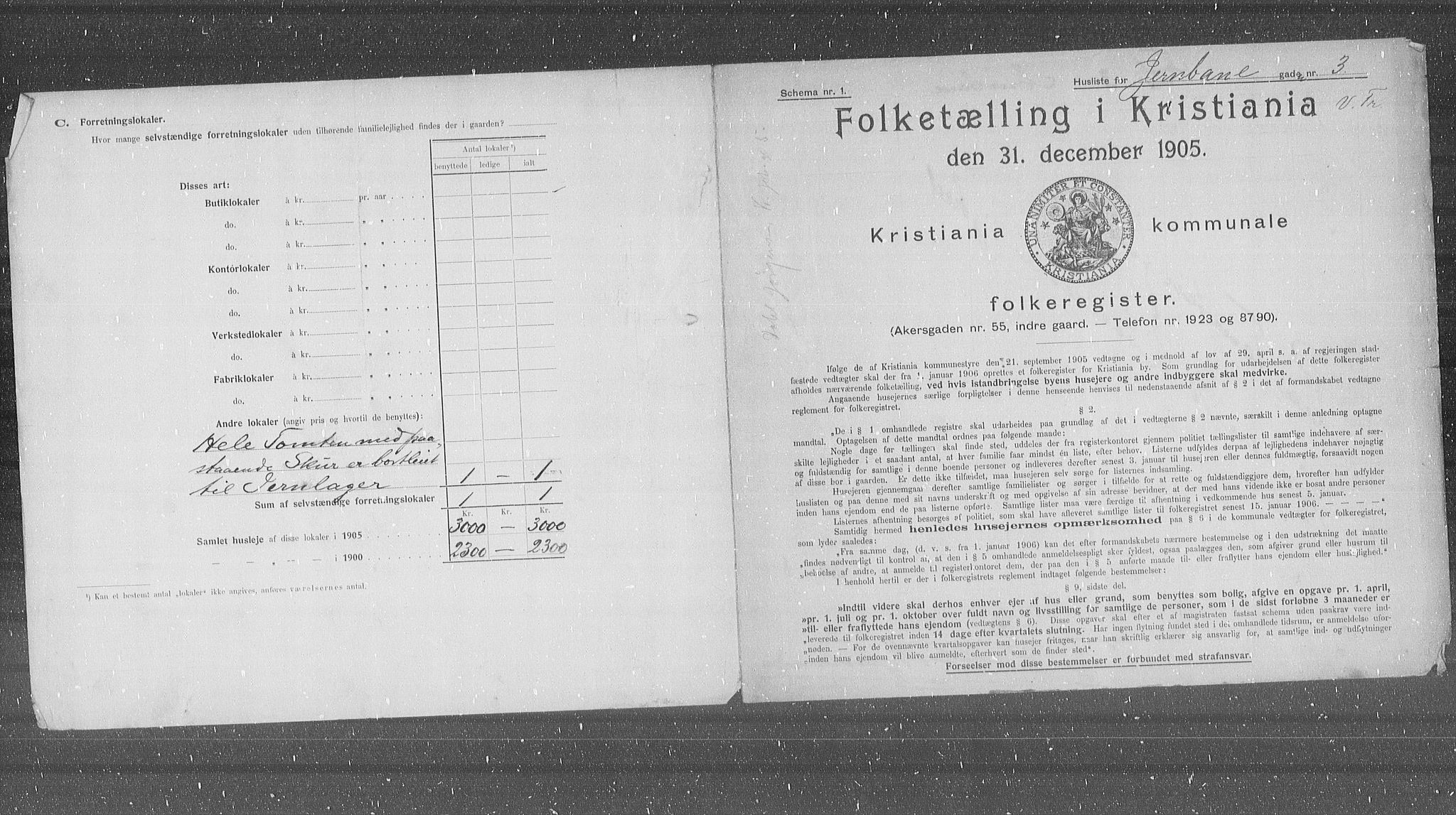 OBA, Kommunal folketelling 31.12.1905 for Kristiania kjøpstad, 1905, s. 24526
