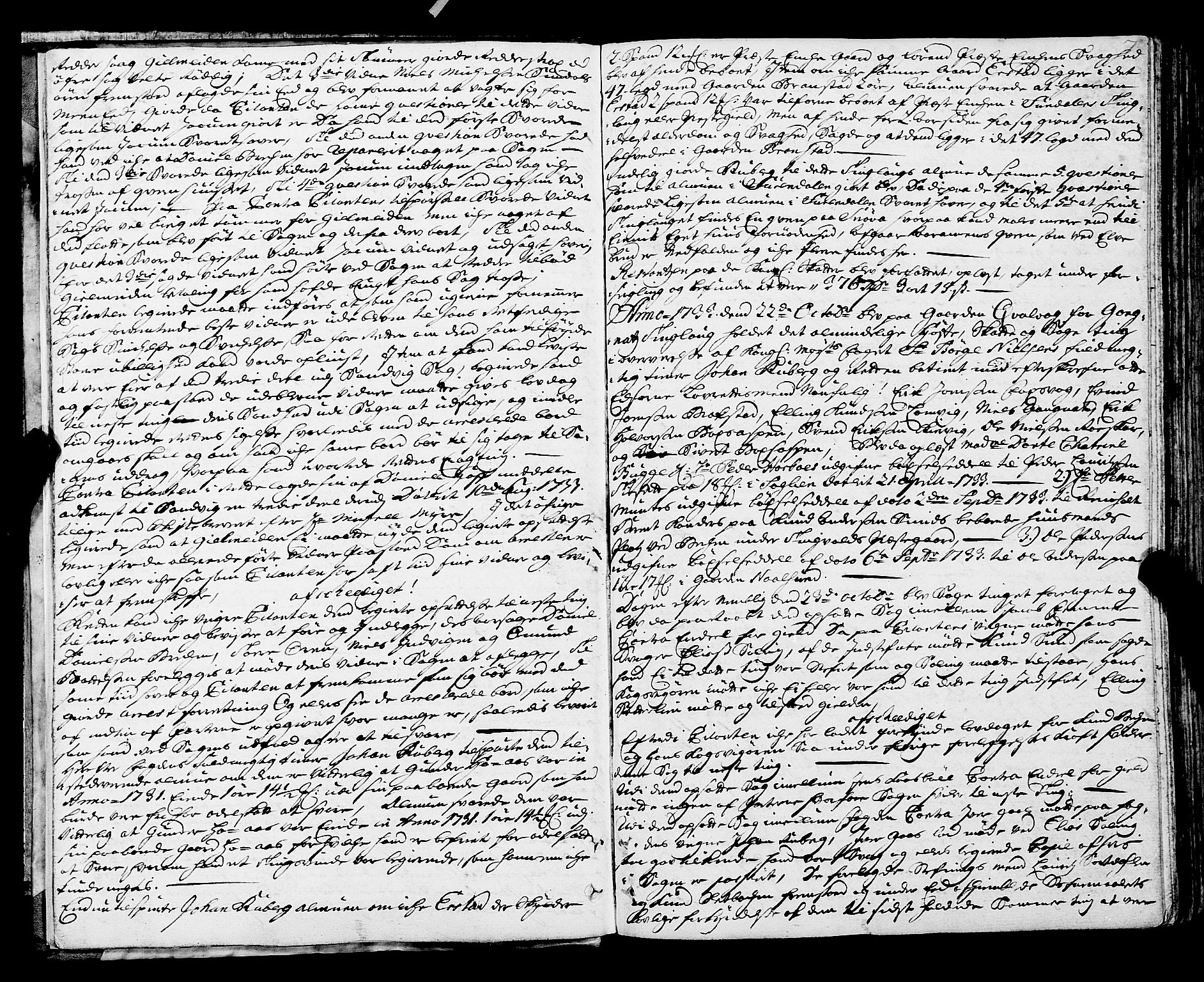 Nordmøre sorenskriveri, AV/SAT-A-4132/1/1/1A/L0019: Tingbok nr. 18, 1733-1736, s. 7