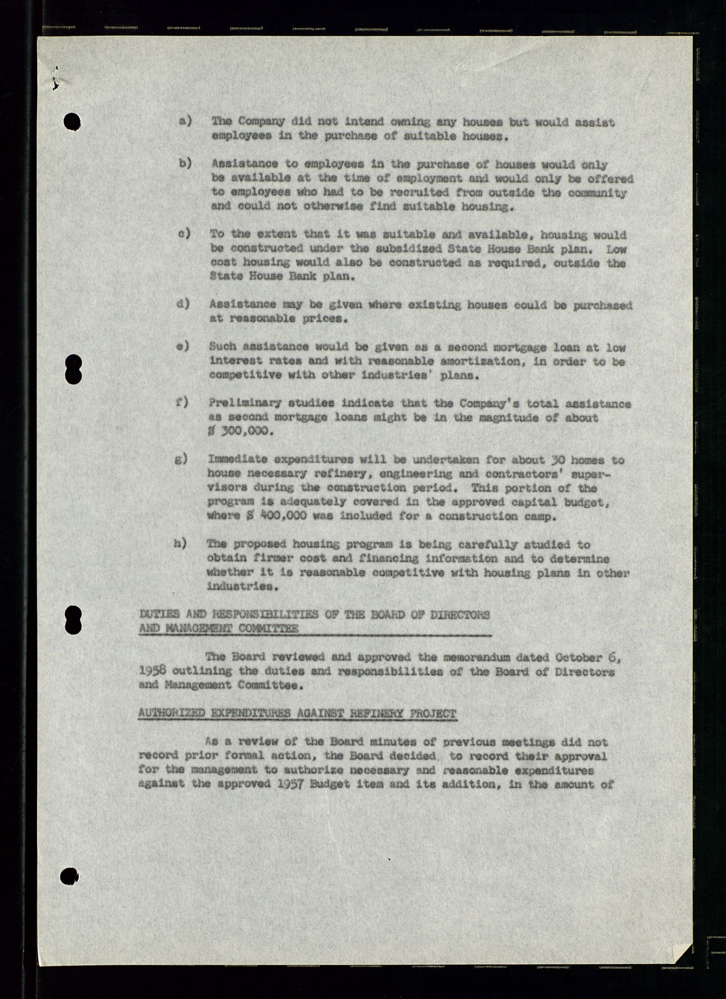 PA 1537 - A/S Essoraffineriet Norge, AV/SAST-A-101957/A/Aa/L0002/0001: Styremøter / Shareholder meetings, Board meeting minutes, 1957-1961, s. 128