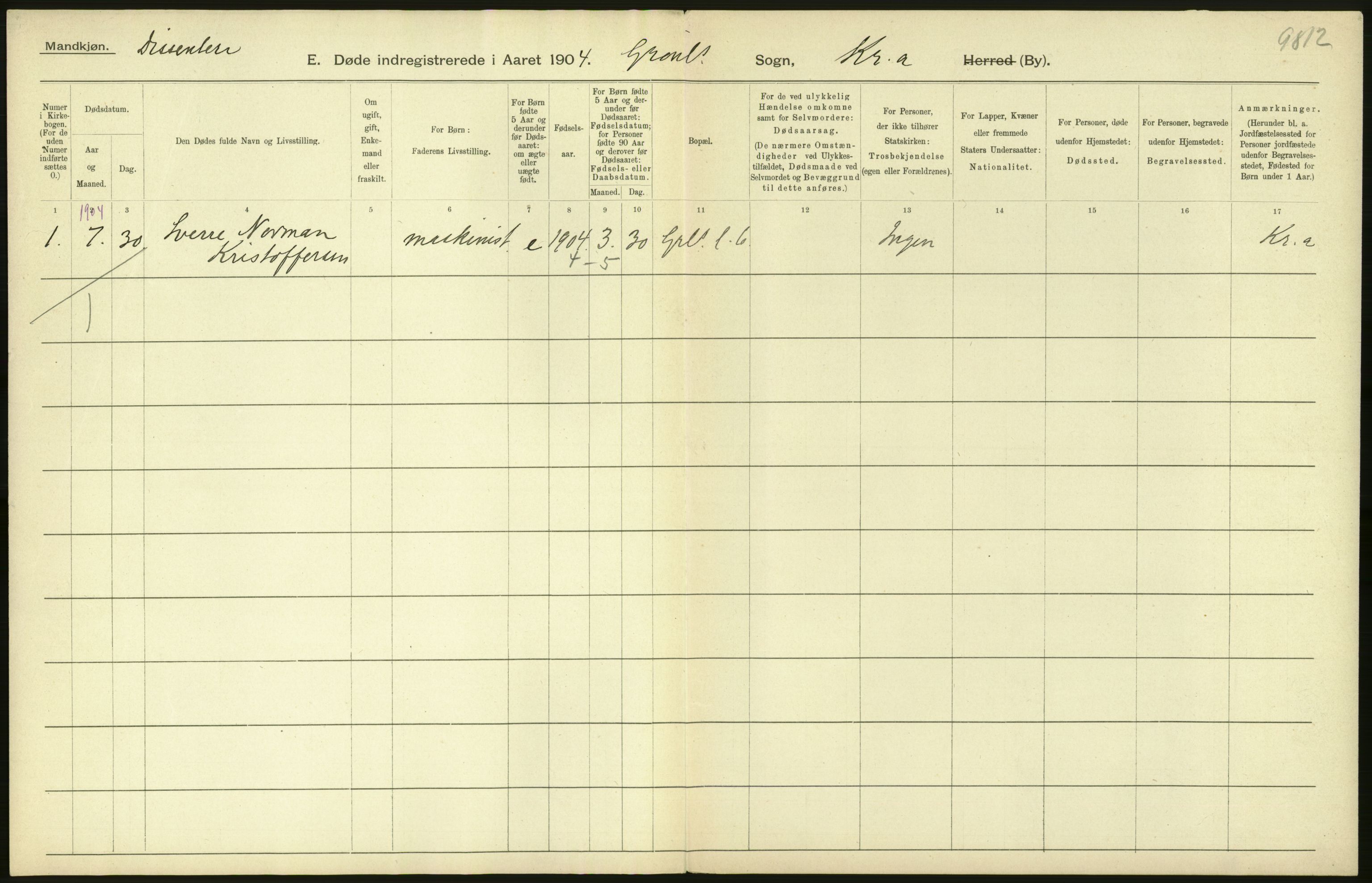 Statistisk sentralbyrå, Sosiodemografiske emner, Befolkning, AV/RA-S-2228/D/Df/Dfa/Dfab/L0004: Kristiania: Gifte, døde, 1904, s. 628