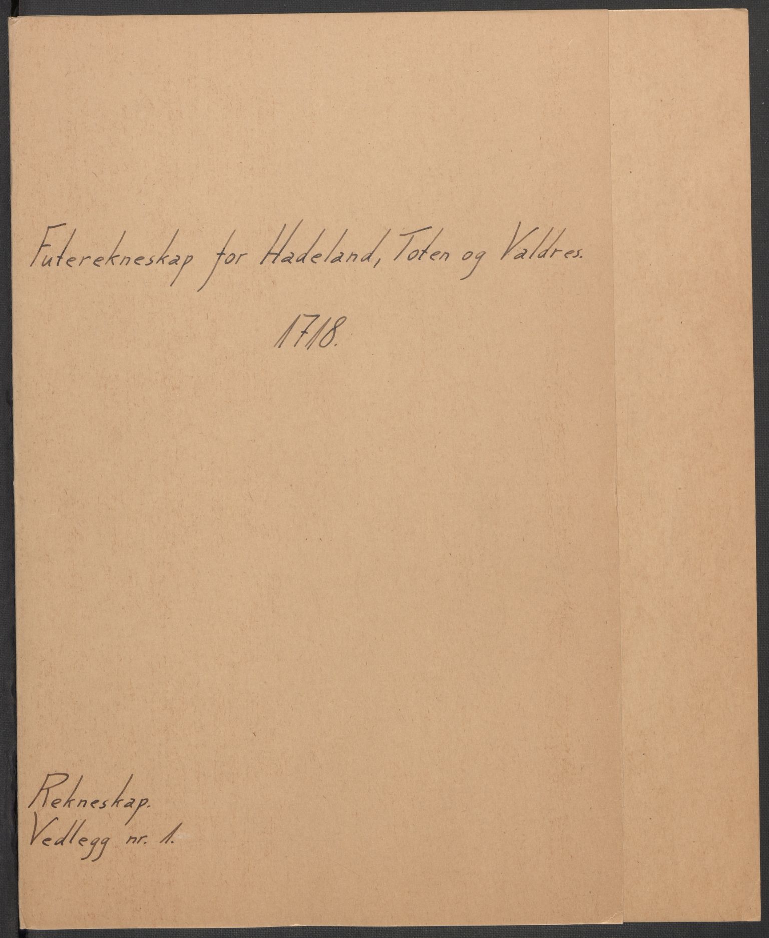 Rentekammeret inntil 1814, Reviderte regnskaper, Fogderegnskap, RA/EA-4092/R18/L1319: Fogderegnskap Hadeland, Toten og Valdres, 1718, s. 2