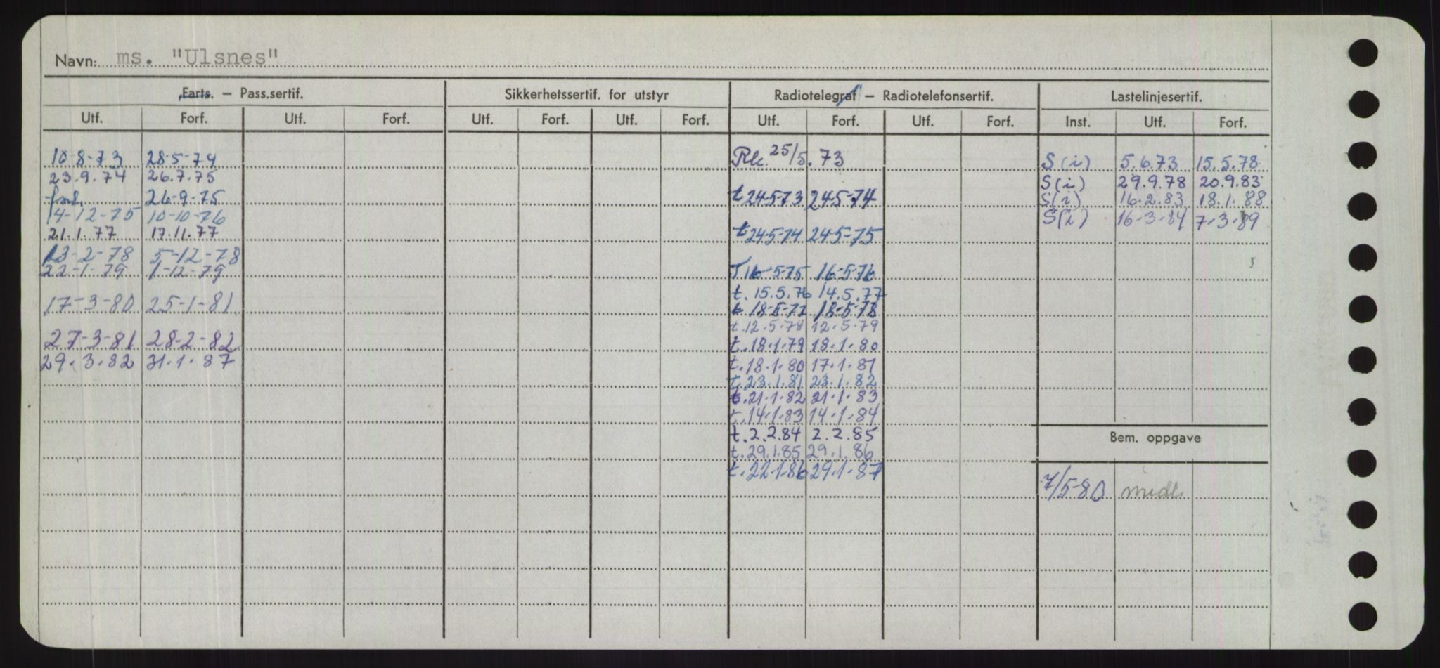 Sjøfartsdirektoratet med forløpere, Skipsmålingen, RA/S-1627/H/Hd/L0040: Fartøy, U-Ve, s. 64