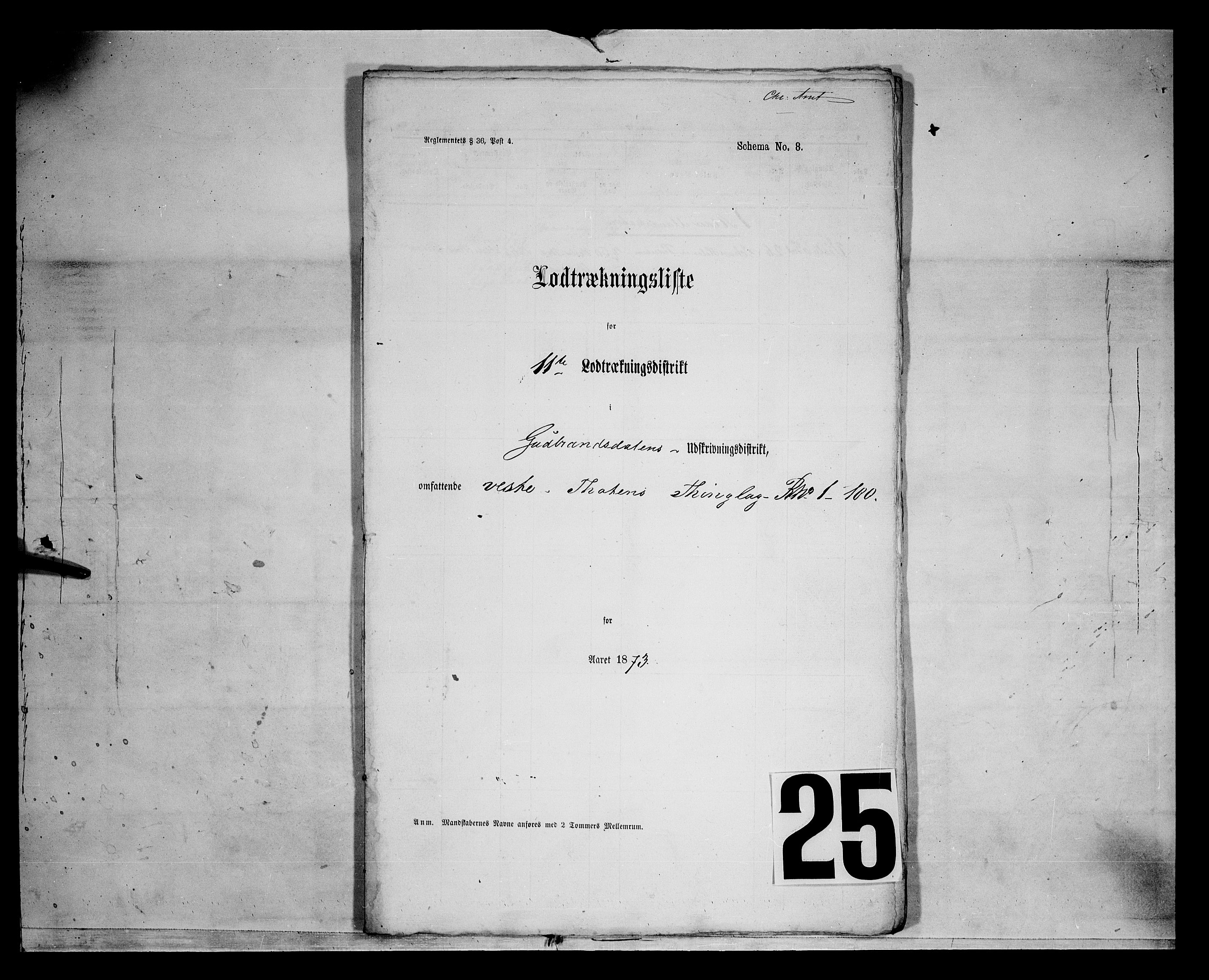 Fylkesmannen i Oppland, SAH/FYO-002/1/K/Kg/L1168: Østre og Vestre Toten, 1871-1879, s. 7870