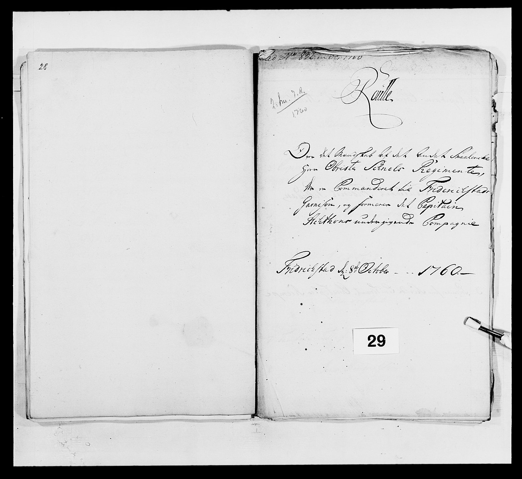 Kommanderende general (KG I) med Det norske krigsdirektorium, AV/RA-EA-5419/E/Ea/L0497: 2. Smålenske regiment, 1748-1765, s. 437