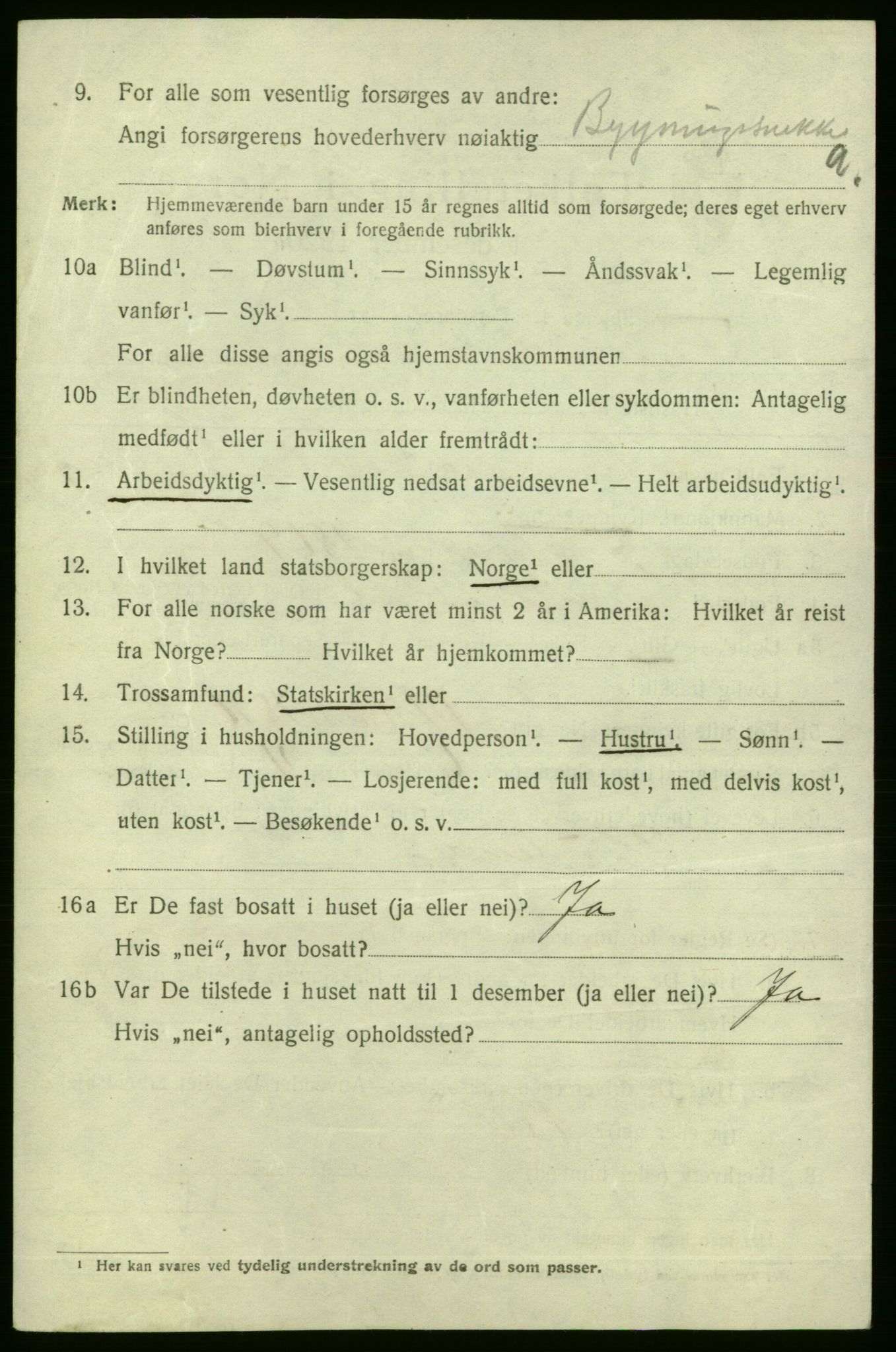 SAO, Folketelling 1920 for 0101 Fredrikshald kjøpstad, 1920, s. 9703