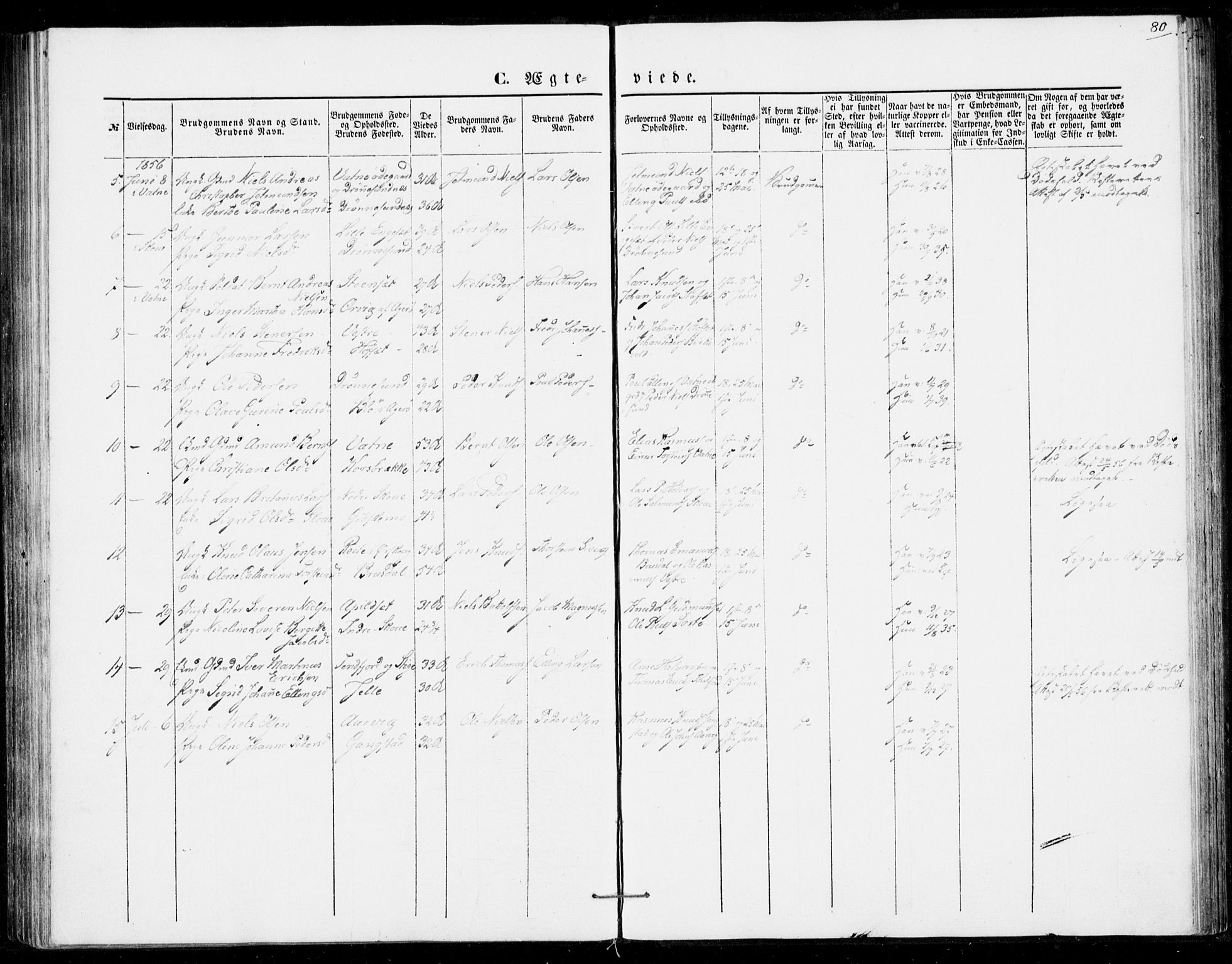 Ministerialprotokoller, klokkerbøker og fødselsregistre - Møre og Romsdal, SAT/A-1454/524/L0353: Ministerialbok nr. 524A05, 1848-1856, s. 80