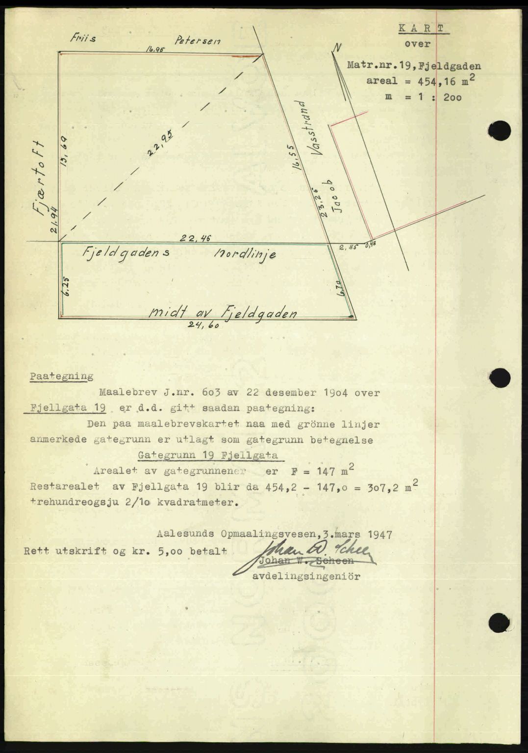 Ålesund byfogd, AV/SAT-A-4384: Pantebok nr. 36b, 1946-1947, Dagboknr: 100/1947