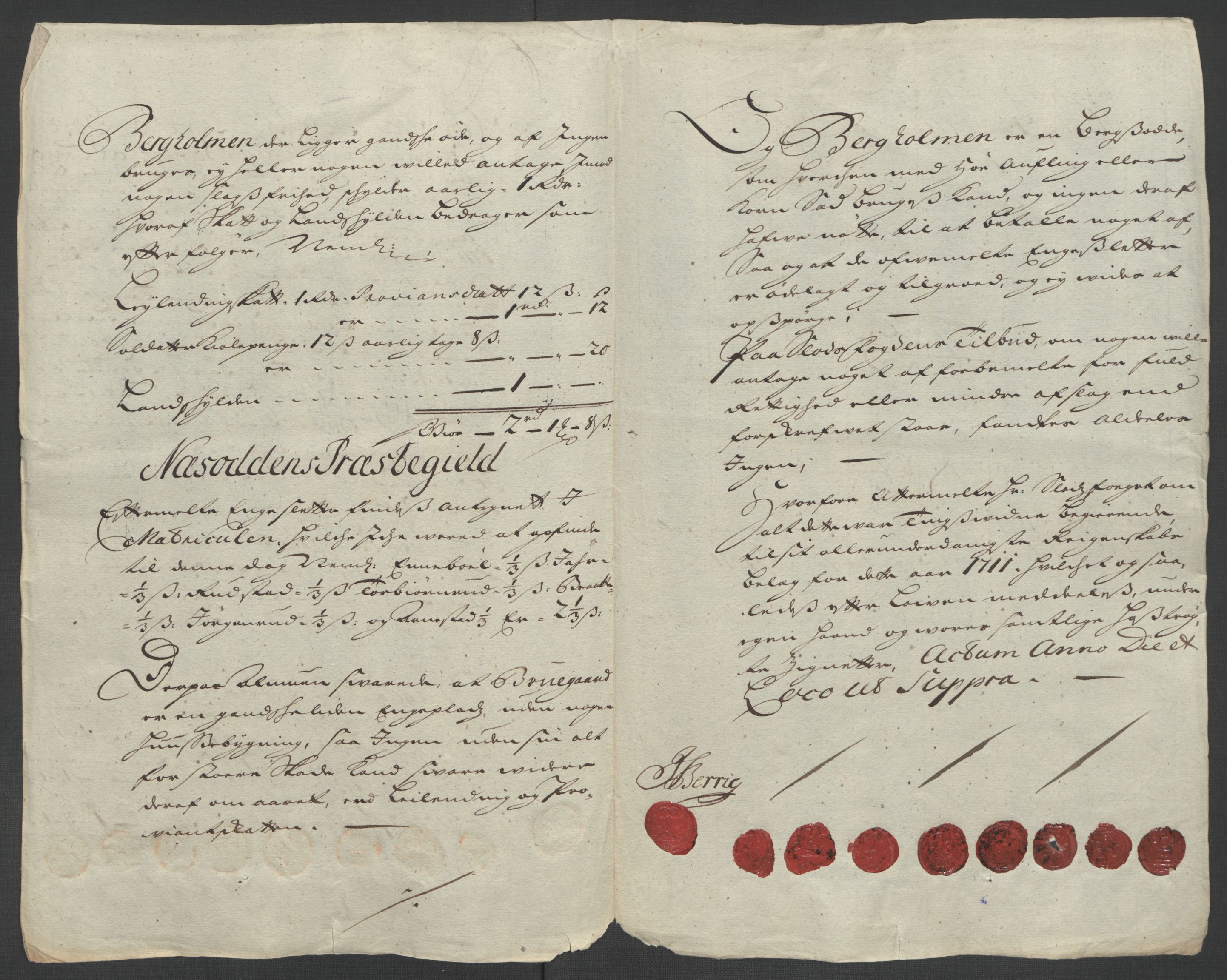 Rentekammeret inntil 1814, Reviderte regnskaper, Fogderegnskap, AV/RA-EA-4092/R10/L0448: Fogderegnskap Aker og Follo, 1710-1711, s. 348