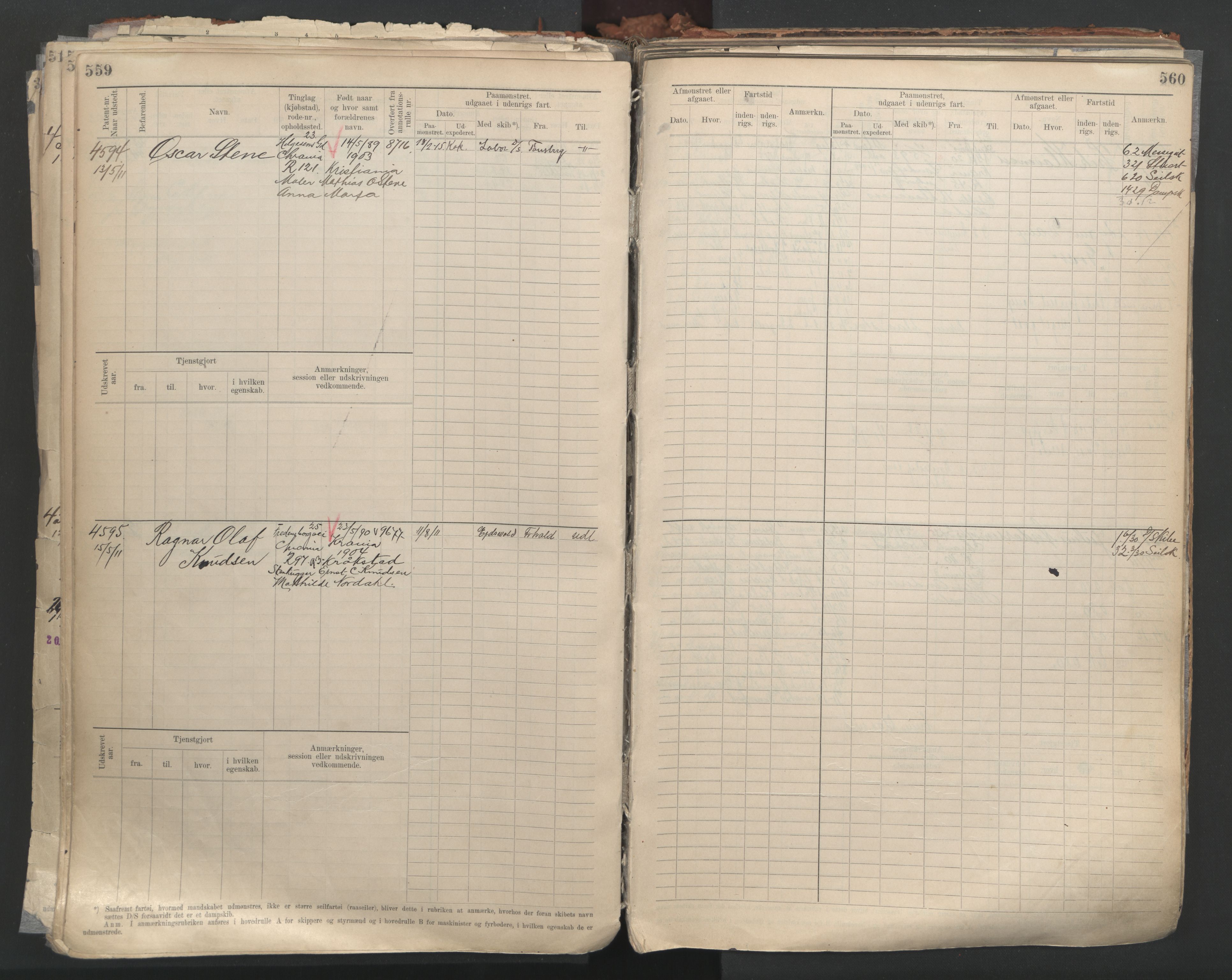 Oslo sjømannskontor, AV/SAO-A-10595/F/Fc/L0004: Hovedrulle, 1904, s. 559-560