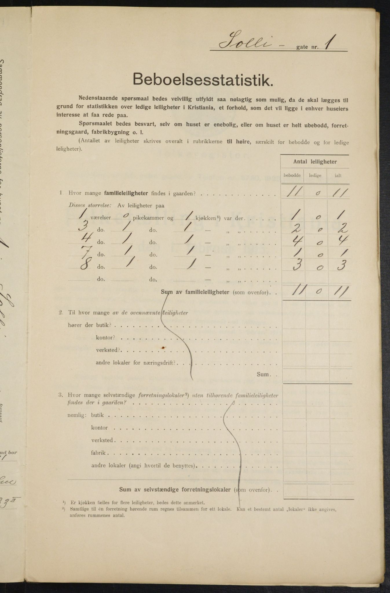 OBA, Kommunal folketelling 1.2.1915 for Kristiania, 1915, s. 99497