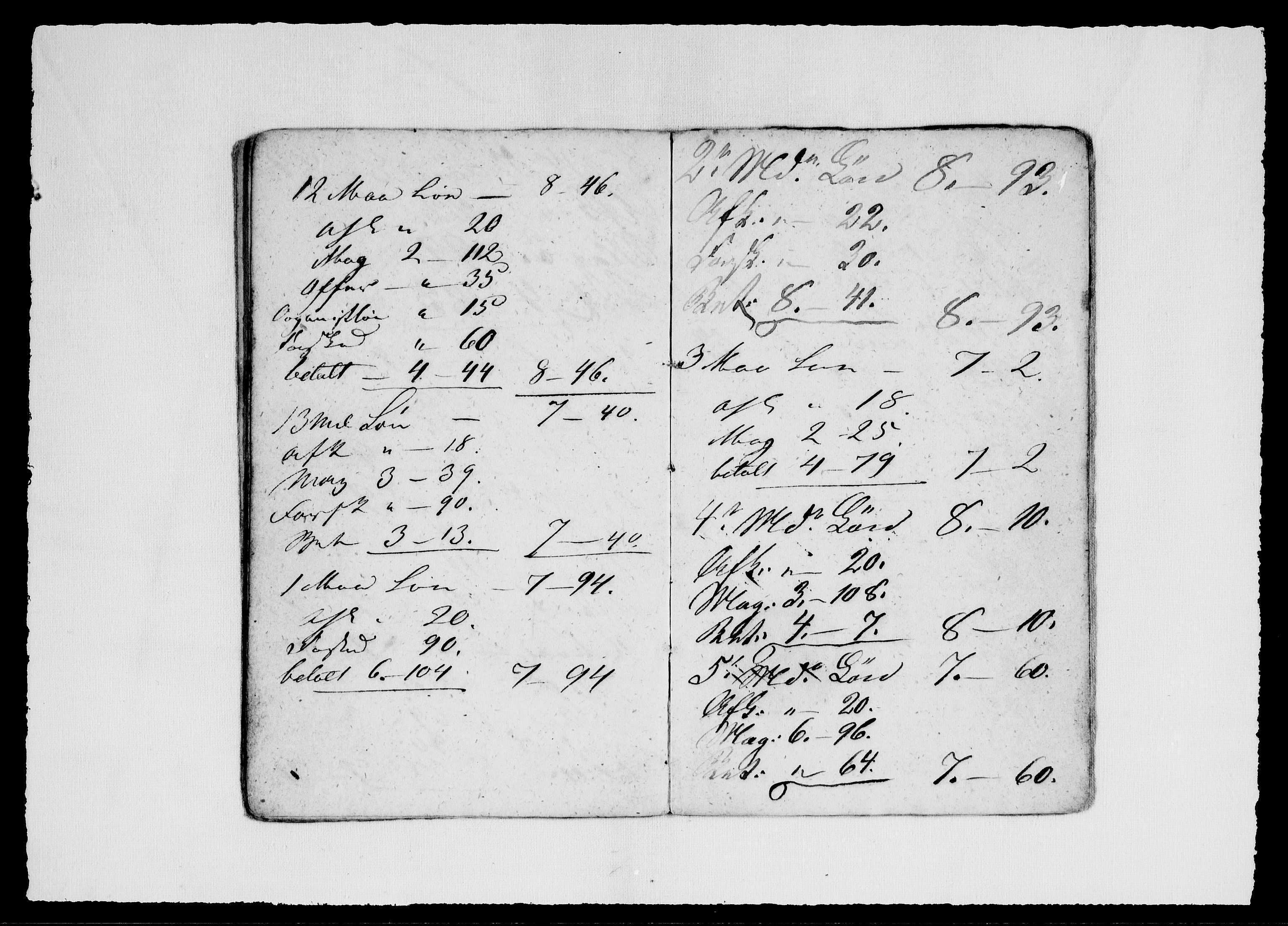 Modums Blaafarveværk, AV/RA-PA-0157/G/Gd/Gdd/L0298/0001: -- / Lønnebøker for arbeiderne(kontrabøker), 1840-1841, s. 9