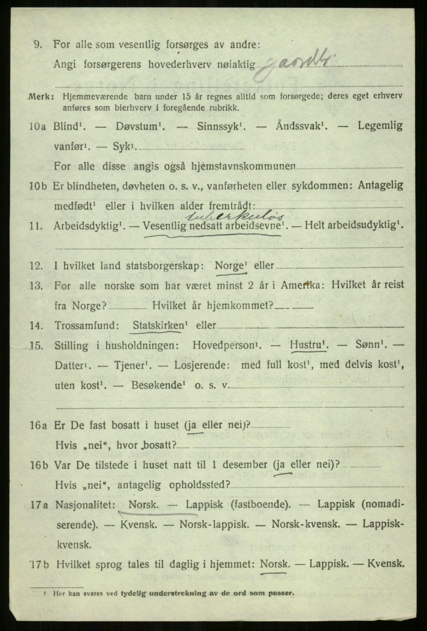 SATØ, Folketelling 1920 for 1934 Tromsøysund herred, 1920, s. 10699