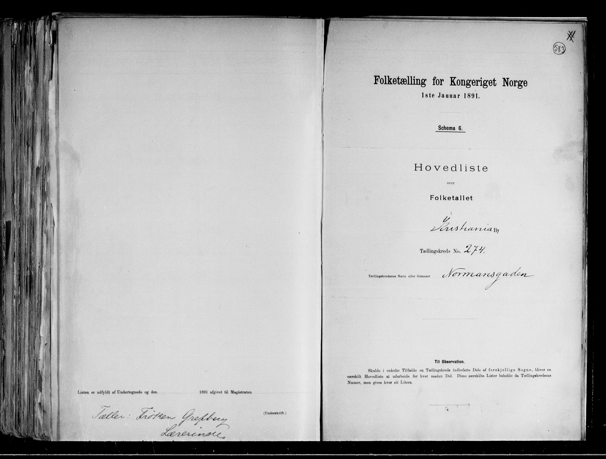 RA, Folketelling 1891 for 0301 Kristiania kjøpstad, 1891, s. 160882