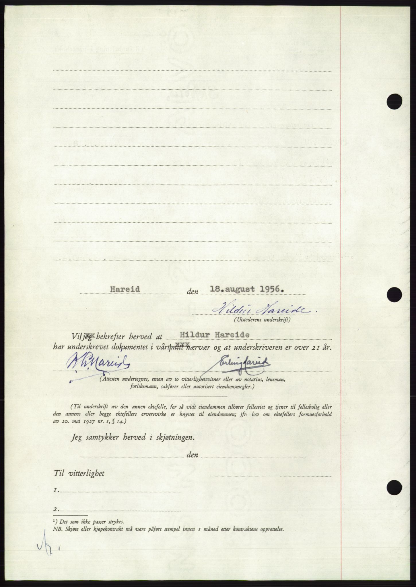 Søre Sunnmøre sorenskriveri, AV/SAT-A-4122/1/2/2C/L0104: Pantebok nr. 30A, 1956-1956, Dagboknr: 1674/1956