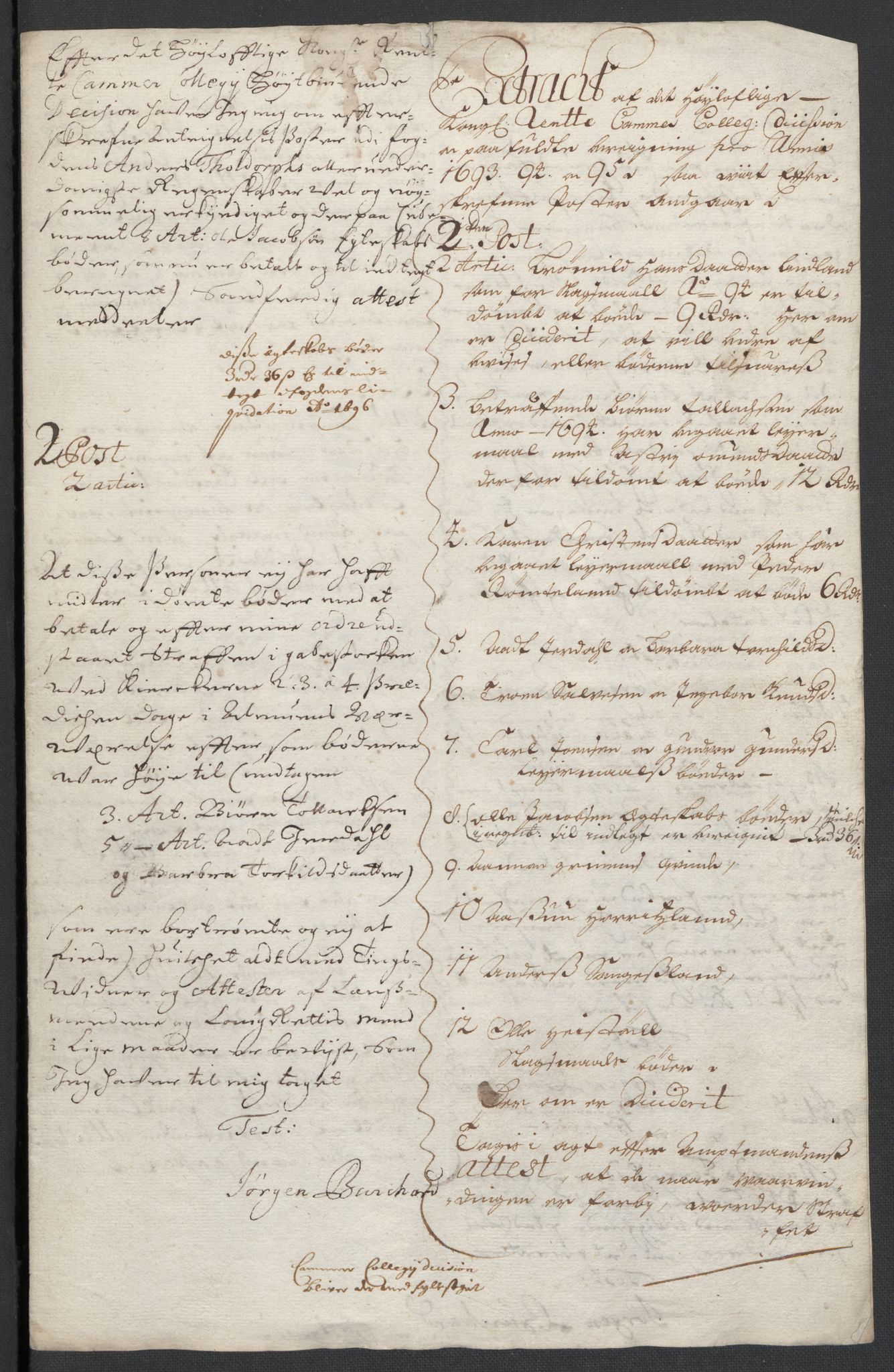 Rentekammeret inntil 1814, Reviderte regnskaper, Fogderegnskap, RA/EA-4092/R43/L2546: Fogderegnskap Lista og Mandal, 1696-1697, s. 24