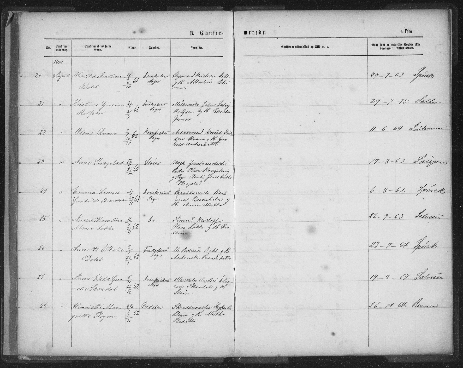 Ministerialprotokoller, klokkerbøker og fødselsregistre - Sør-Trøndelag, AV/SAT-A-1456/601/L0090: Klokkerbok nr. 601C08, 1877-1878