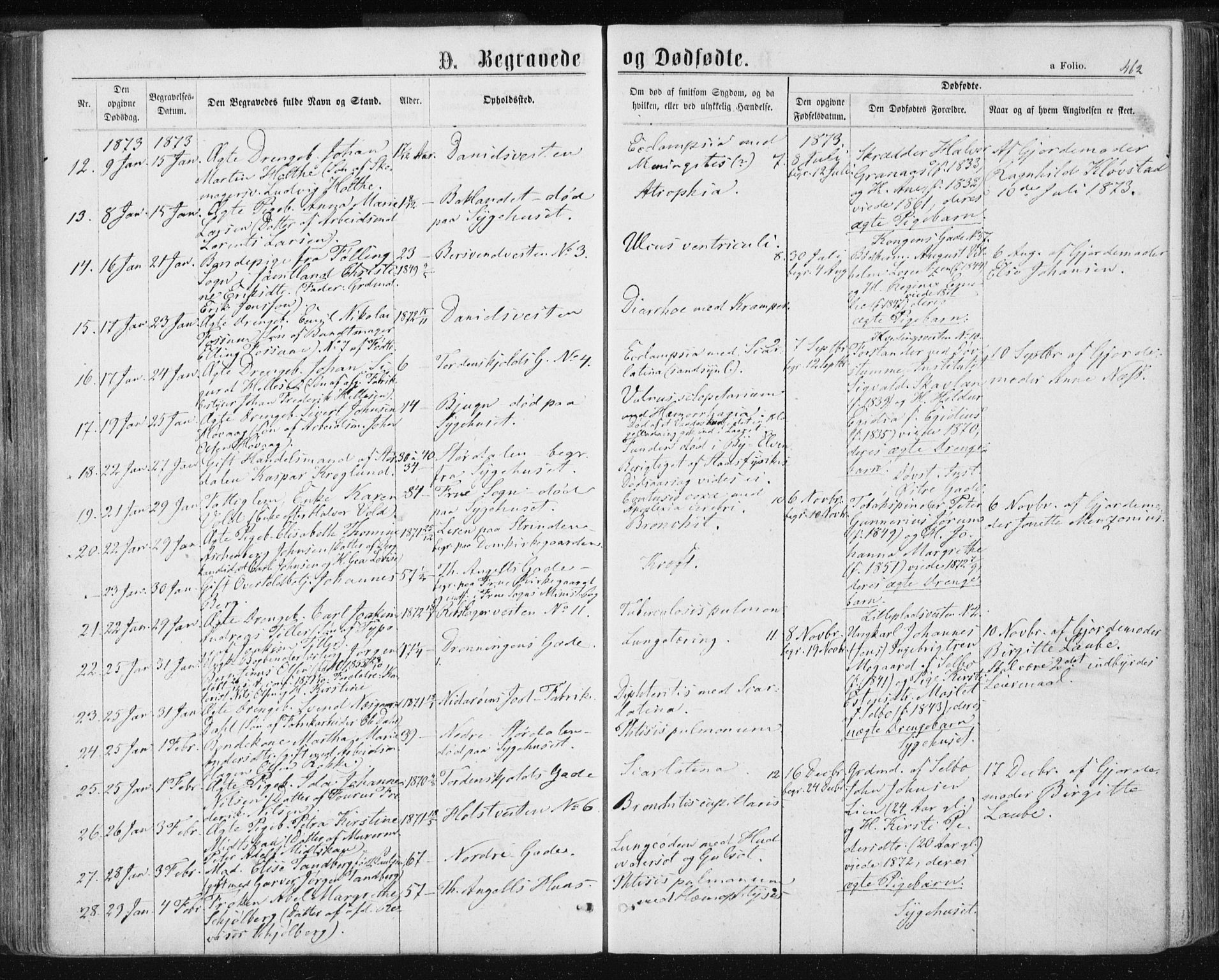 Ministerialprotokoller, klokkerbøker og fødselsregistre - Sør-Trøndelag, SAT/A-1456/601/L0055: Ministerialbok nr. 601A23, 1866-1877, s. 462