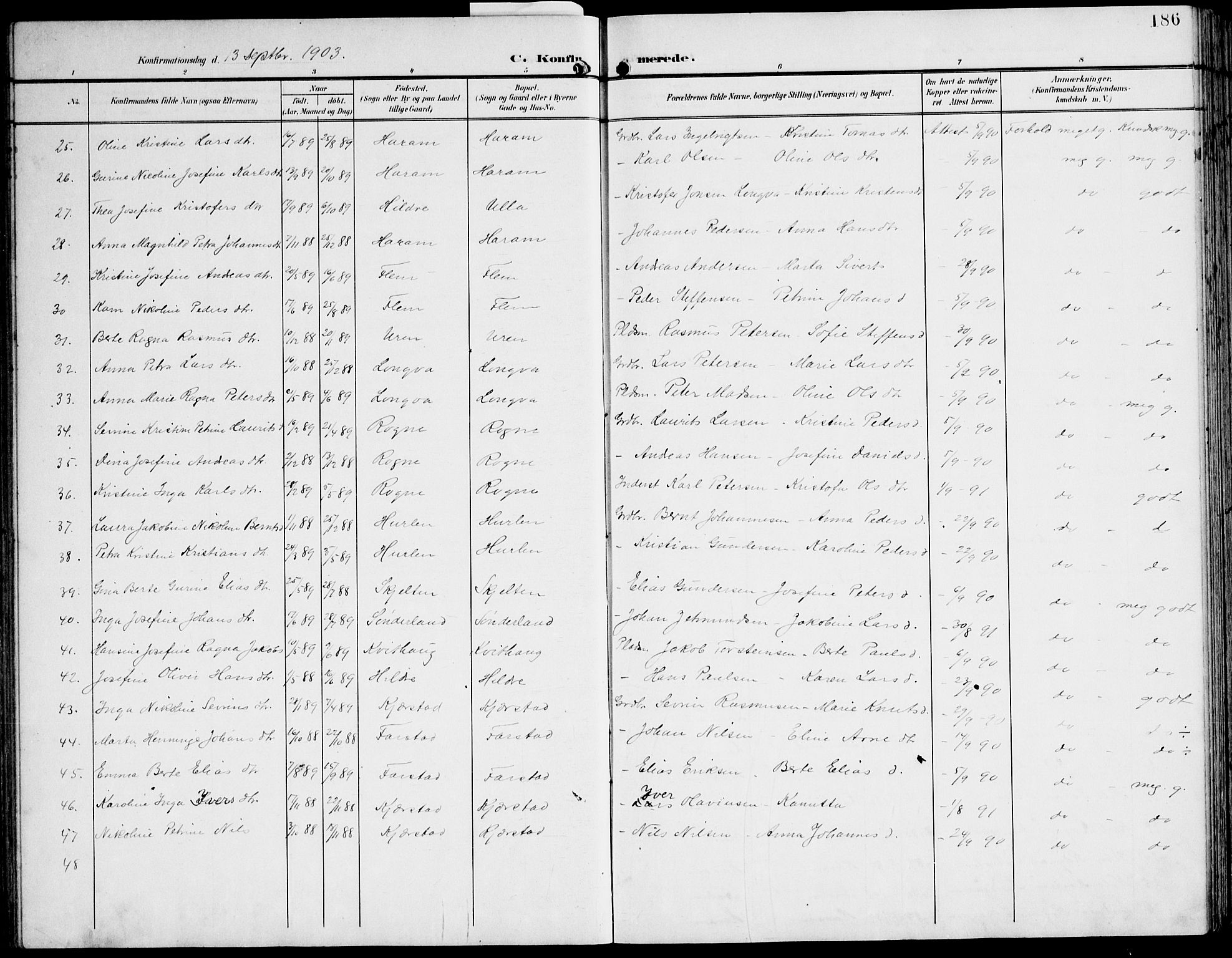 Ministerialprotokoller, klokkerbøker og fødselsregistre - Møre og Romsdal, AV/SAT-A-1454/536/L0511: Klokkerbok nr. 536C06, 1899-1944, s. 186