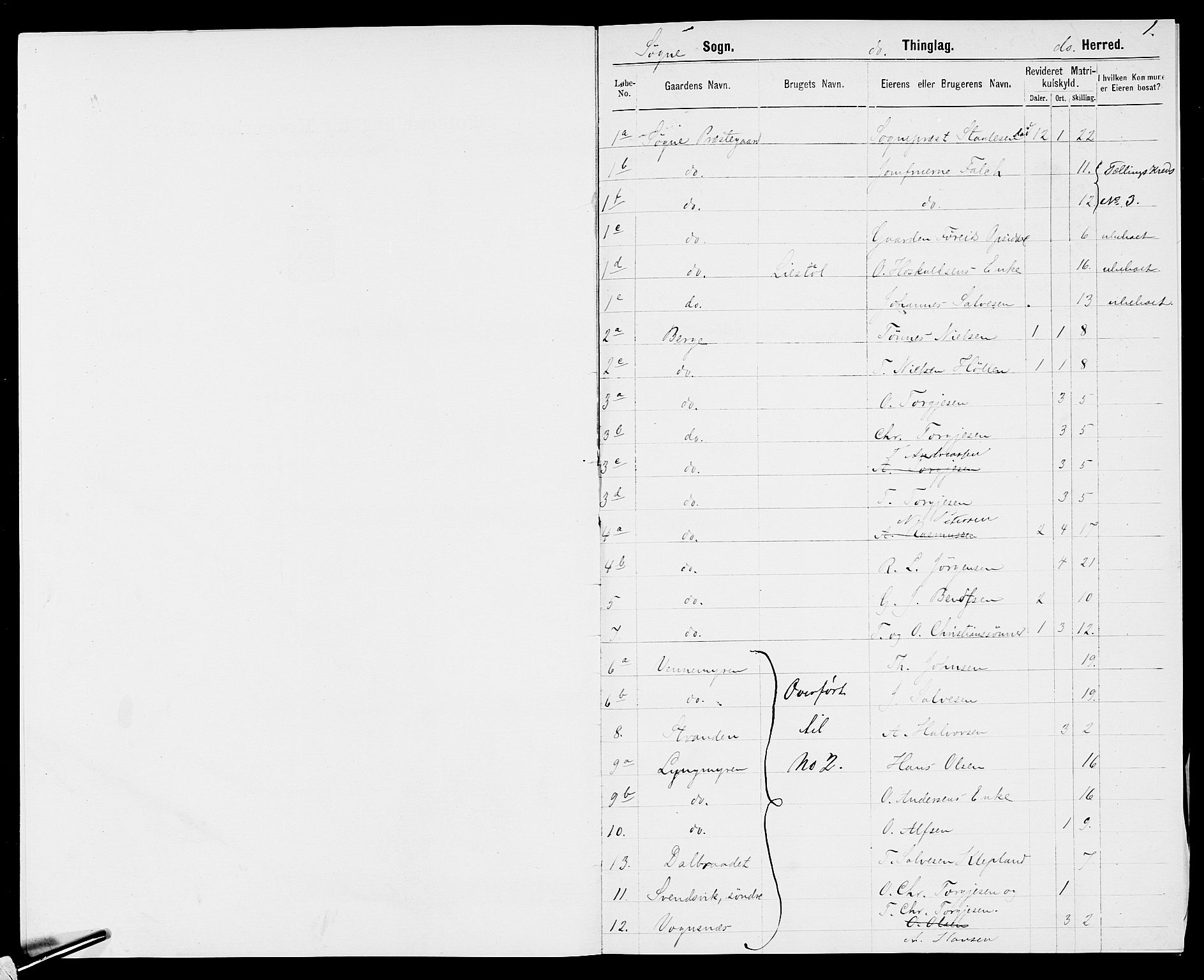 SAK, Folketelling 1875 for 1018P Søgne prestegjeld, 1875, s. 4