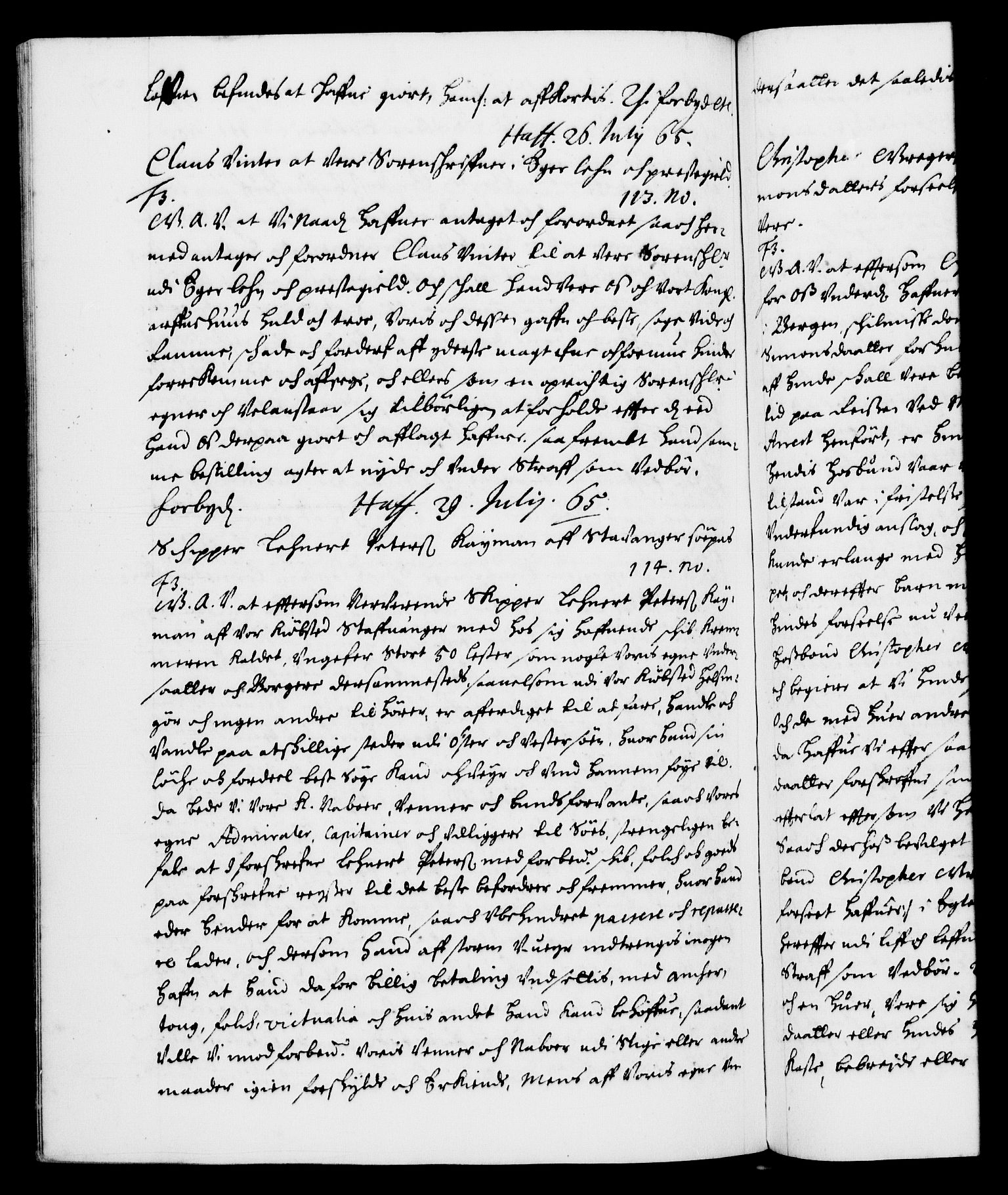Danske Kanselli 1572-1799, RA/EA-3023/F/Fc/Fca/Fcaa/L0010: Norske registre (mikrofilm), 1660-1670, s. 557b
