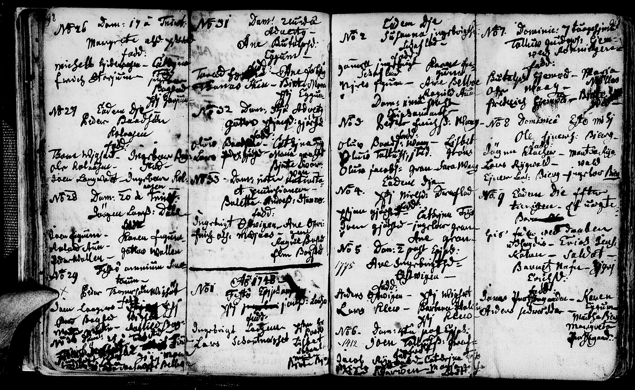 Ministerialprotokoller, klokkerbøker og fødselsregistre - Nord-Trøndelag, AV/SAT-A-1458/749/L0467: Ministerialbok nr. 749A01, 1733-1787, s. 92-93